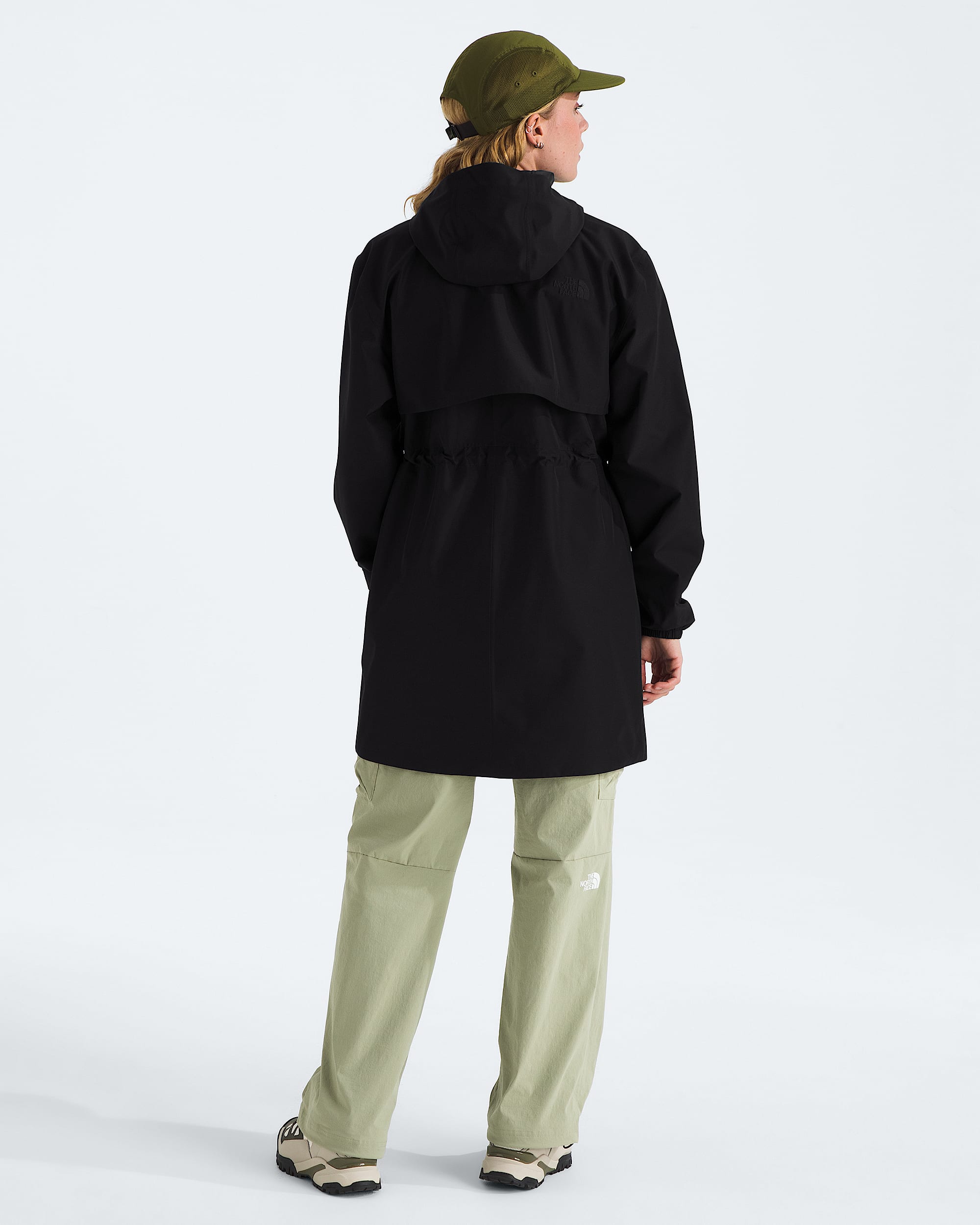 Womens Daybreak Mid Rain Parka TNF BACK