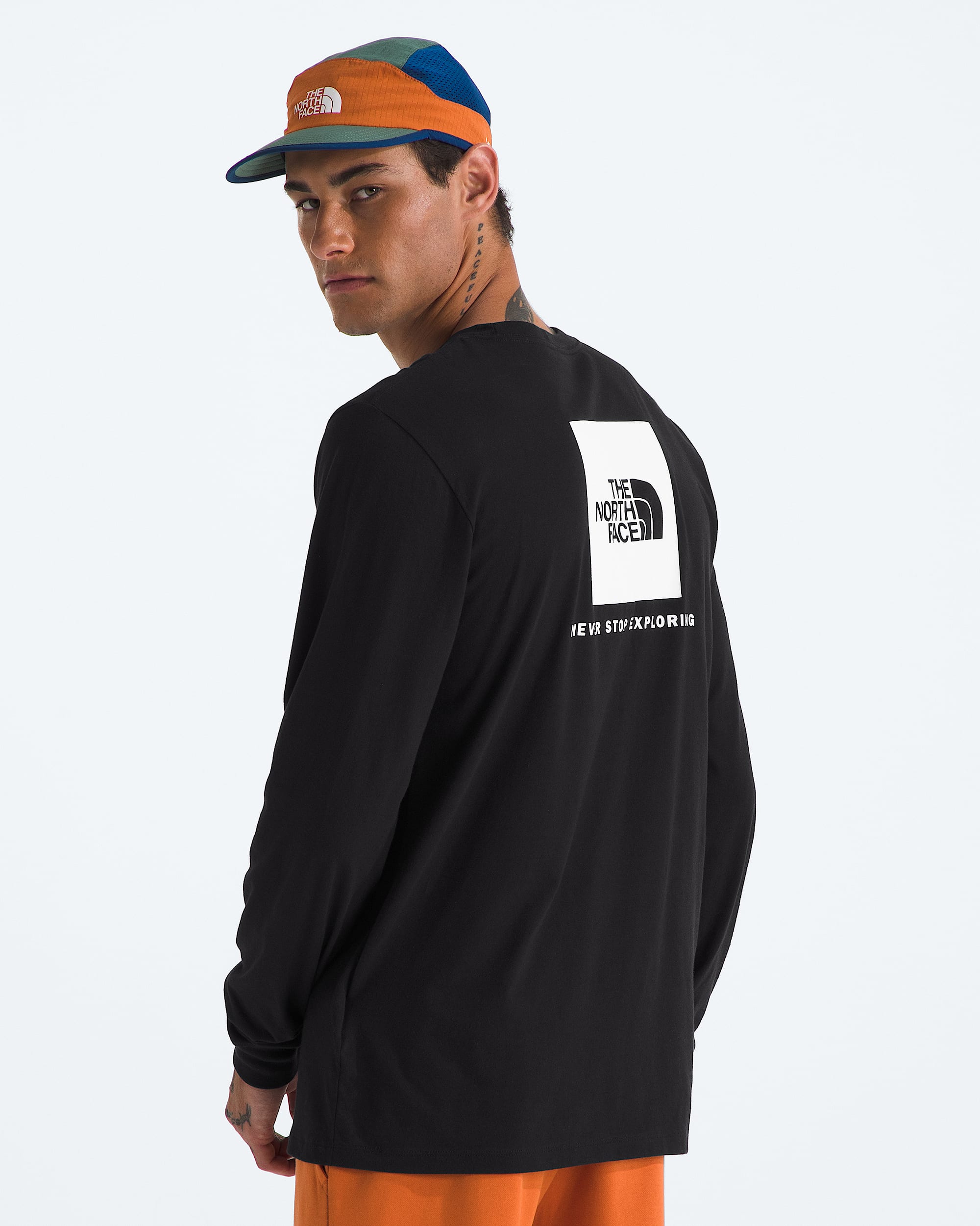 Mens Evolution Box NSE Regular LongSleeve Tee TNF Main