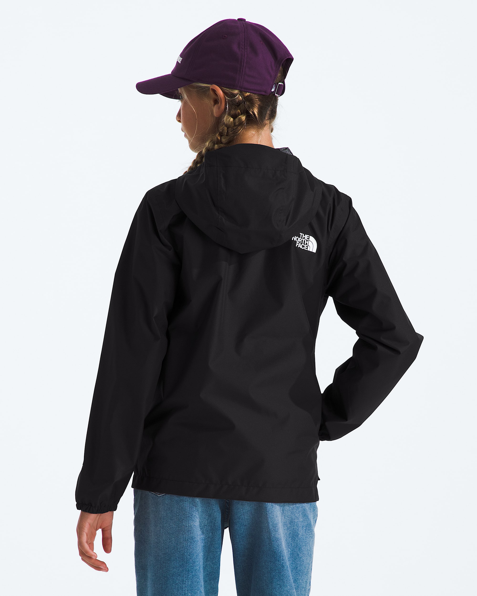 Teen Zipline Rain Jacket TNF BACK