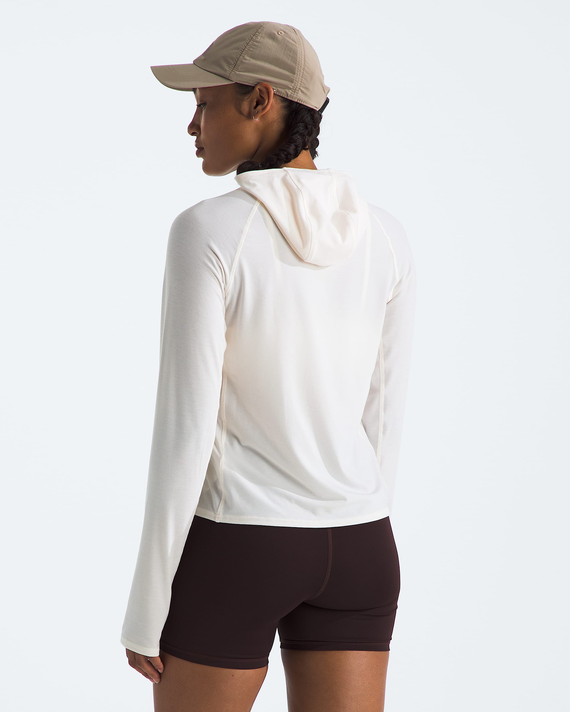 Womens Adventure Sun Hoodie TNF BACK
