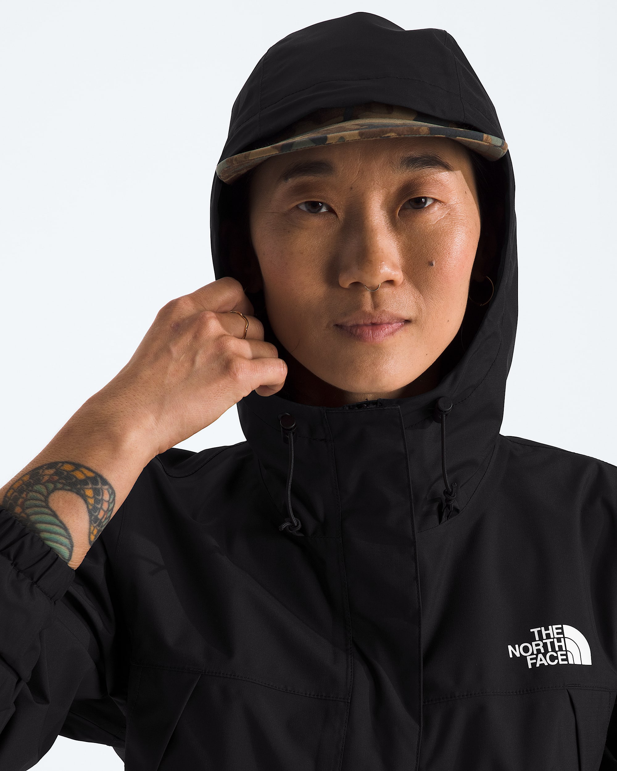 Anorak impermable Antora pour femmes TNF MODELHOOD2