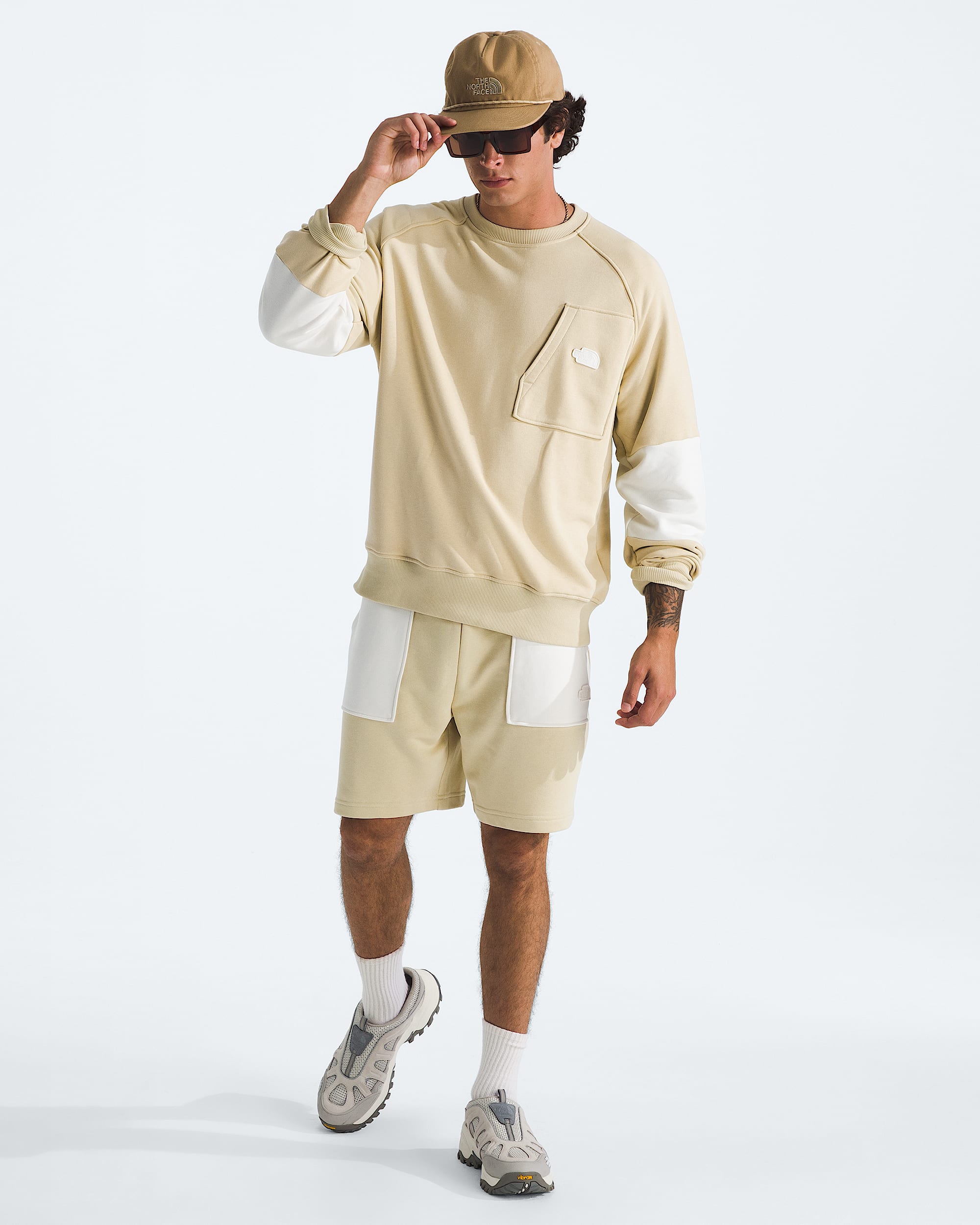 Mens Terry Relaxed Crew TNF HERO2