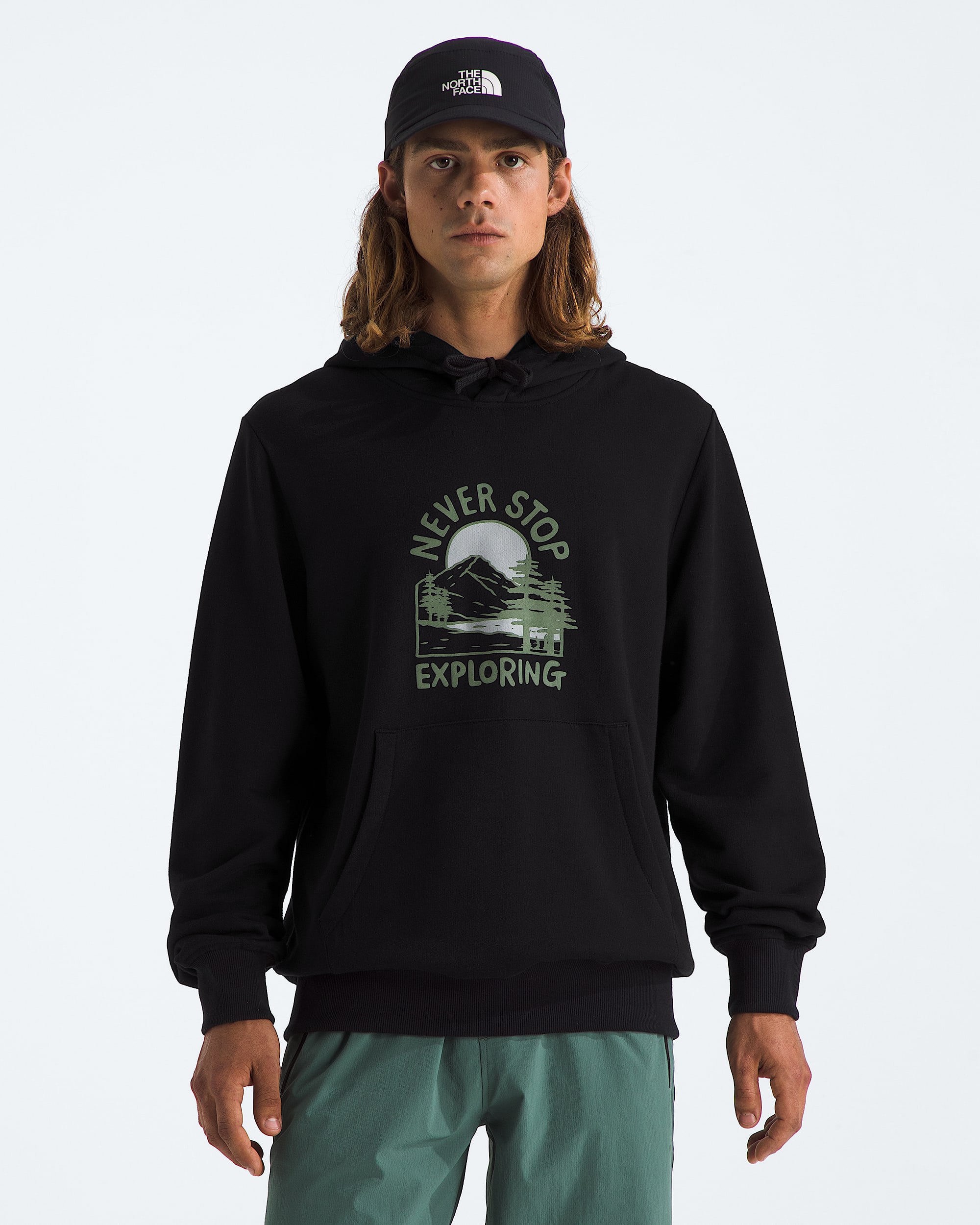 Mens Outdoor Graphic Hoodie TNF Main