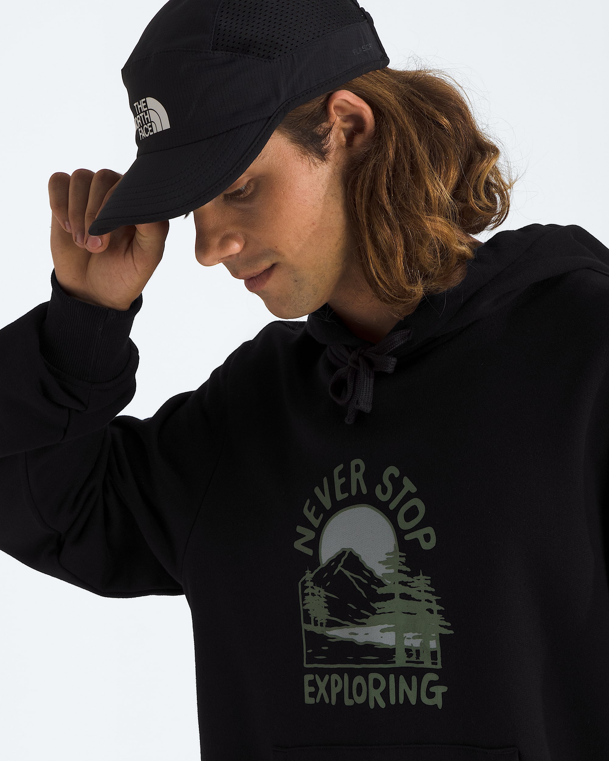 Mens Outdoor Graphic Hoodie TNF HERO3