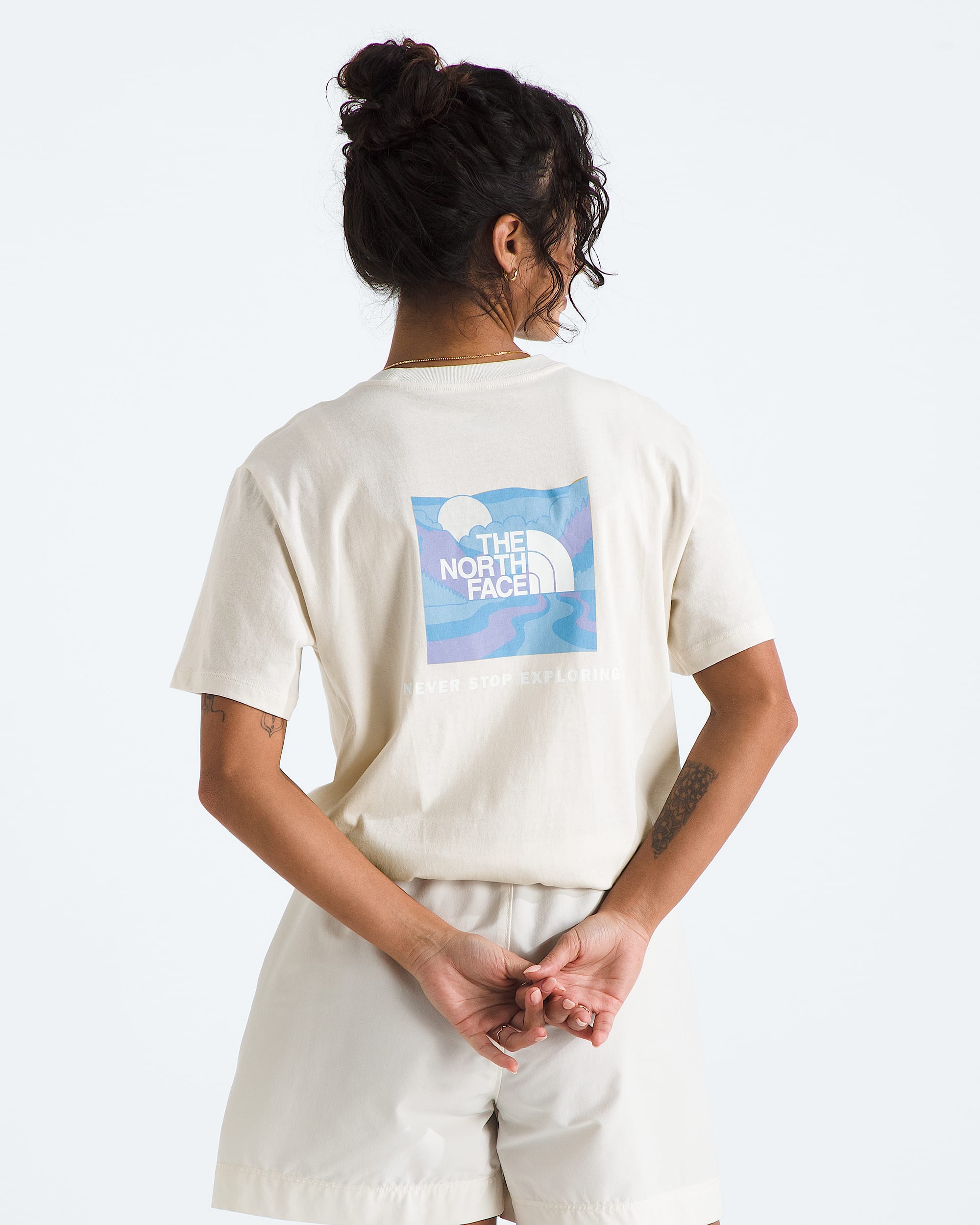 Womens ShortSleeve Core Outdoor Valley Box NSE Tee TNF Main