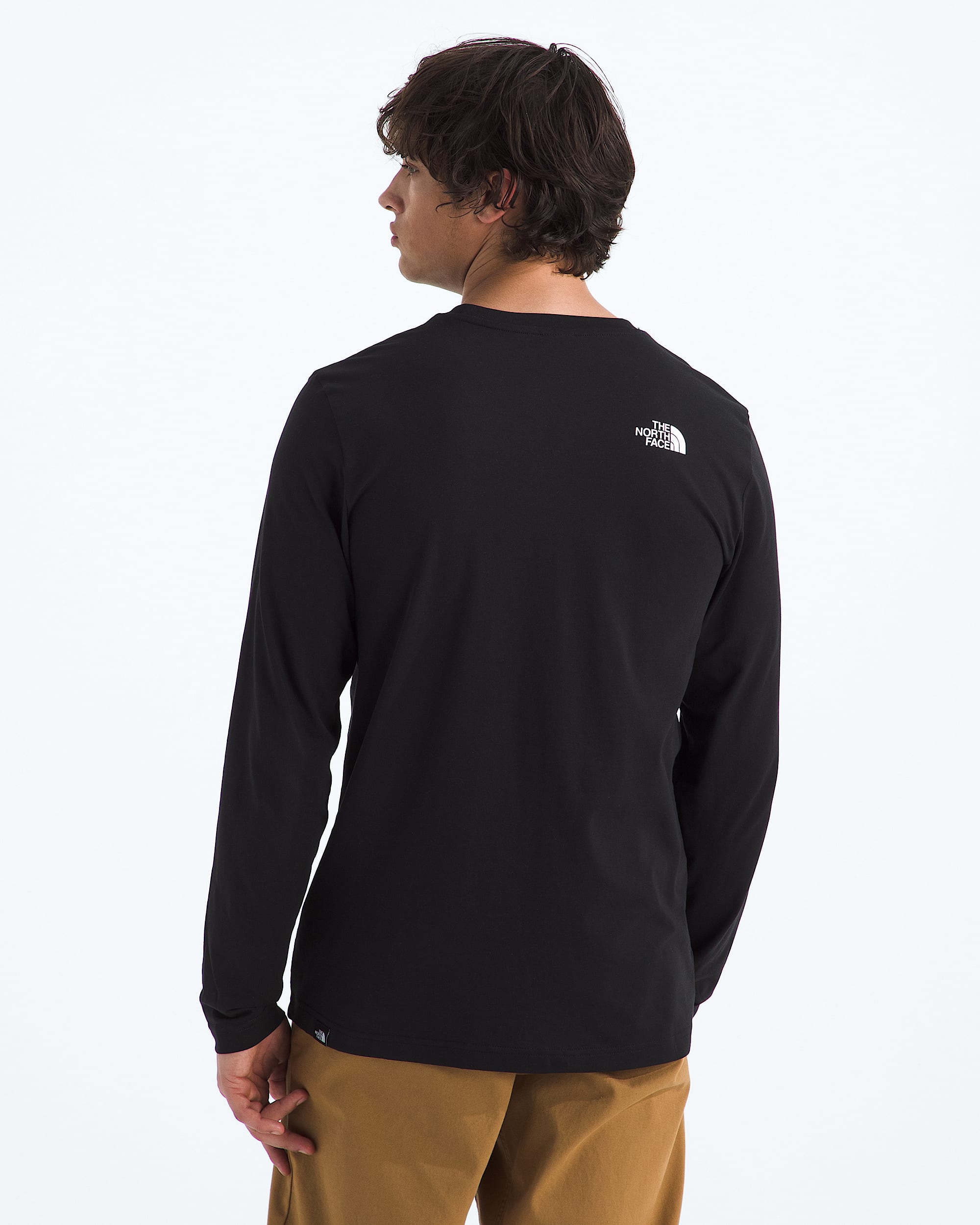 Mens LongSleeve Simple Dome Tee TNF BACK