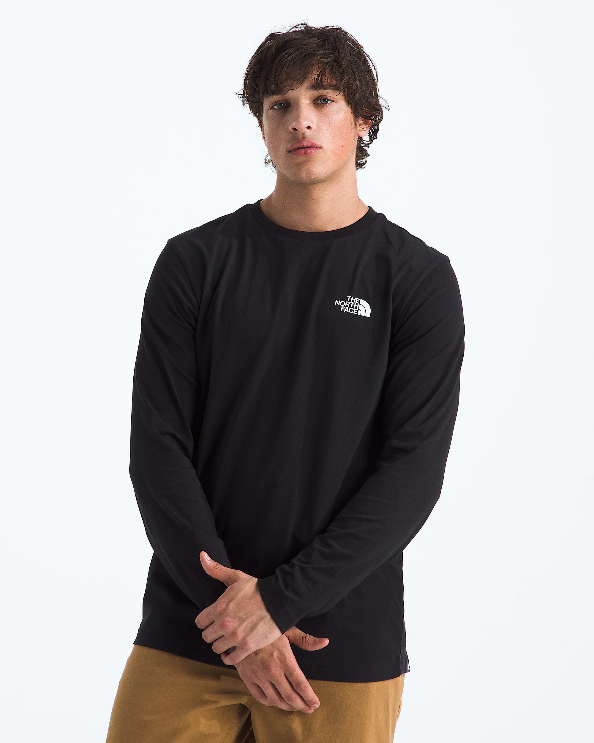 Mens LongSleeve Simple Dome Tee TNF Main