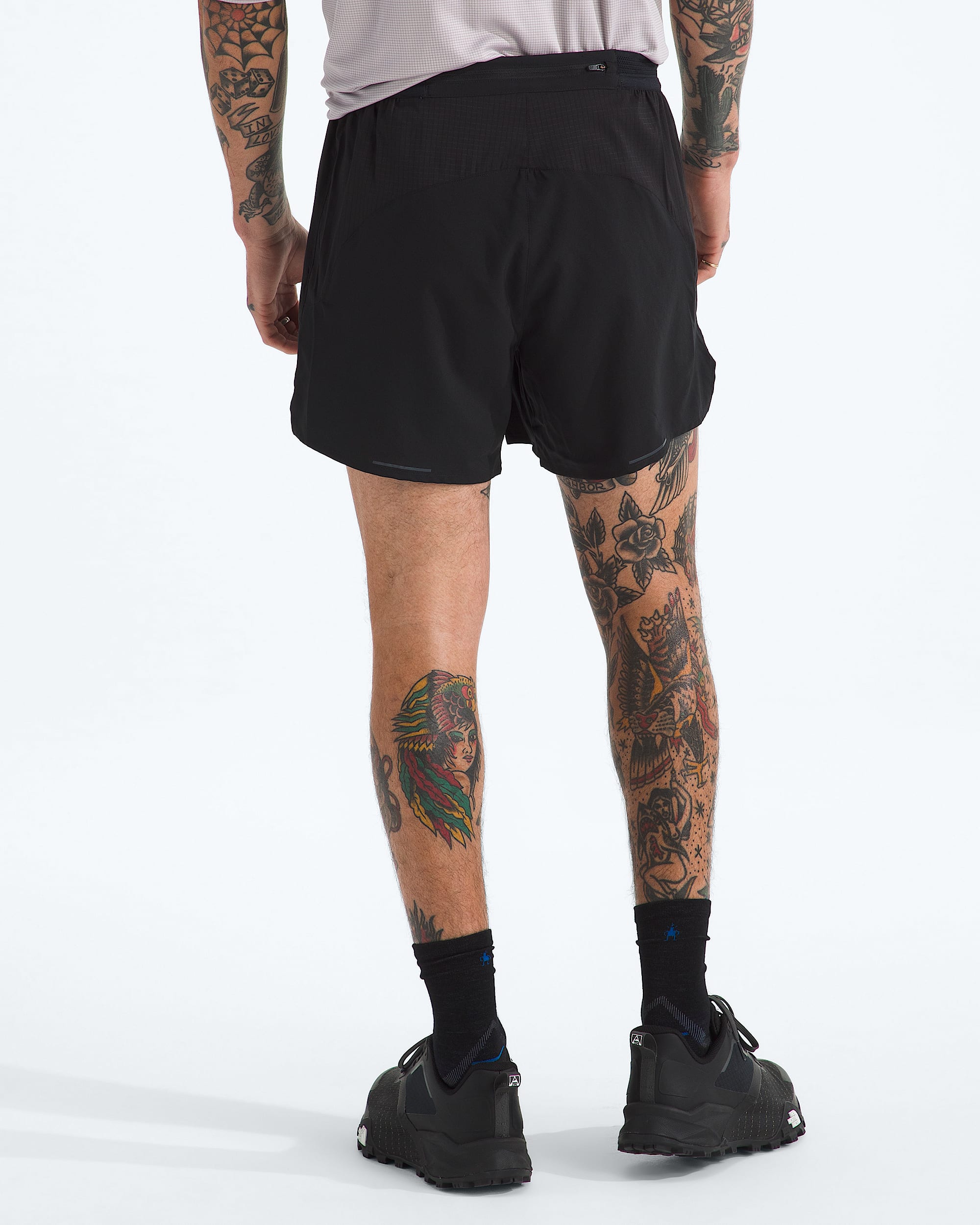 Mens Sunriser 5 Shorts TNF BACK
