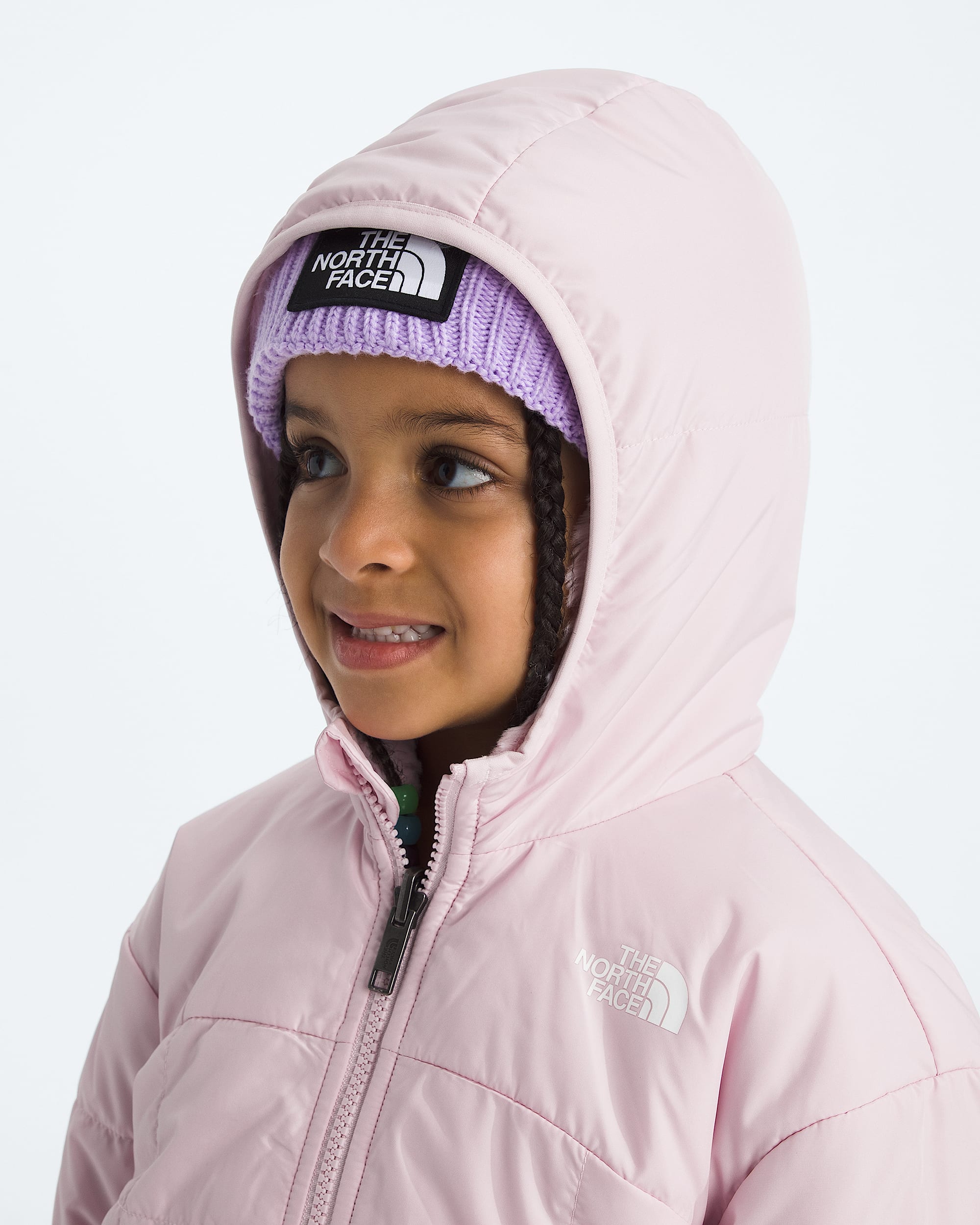 Veste rversible Shasta  fermeture clair pour petites filles TNF MODELHOOD2