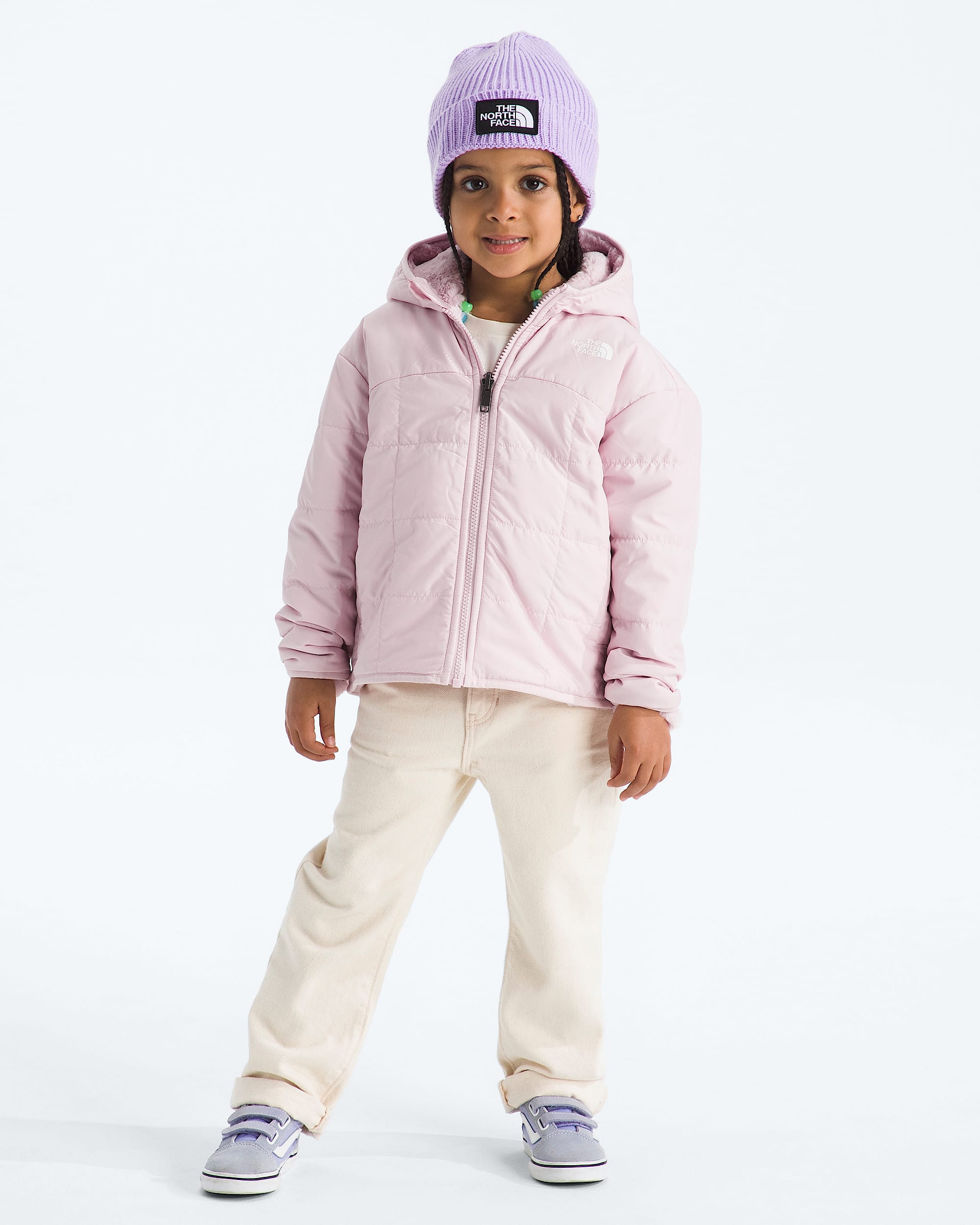 Veste rversible Shasta  fermeture clair pour petites filles TNF HERO