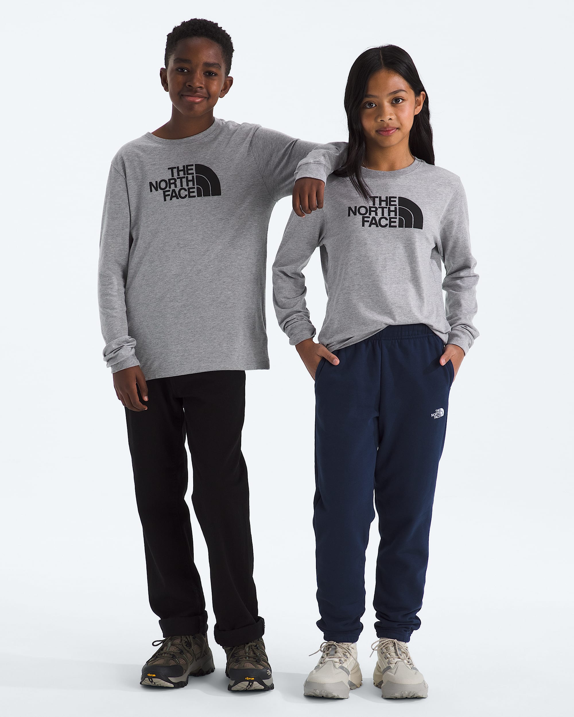 Boys  Girls Evolution Half Dome LongSleeve Tee TNF Main