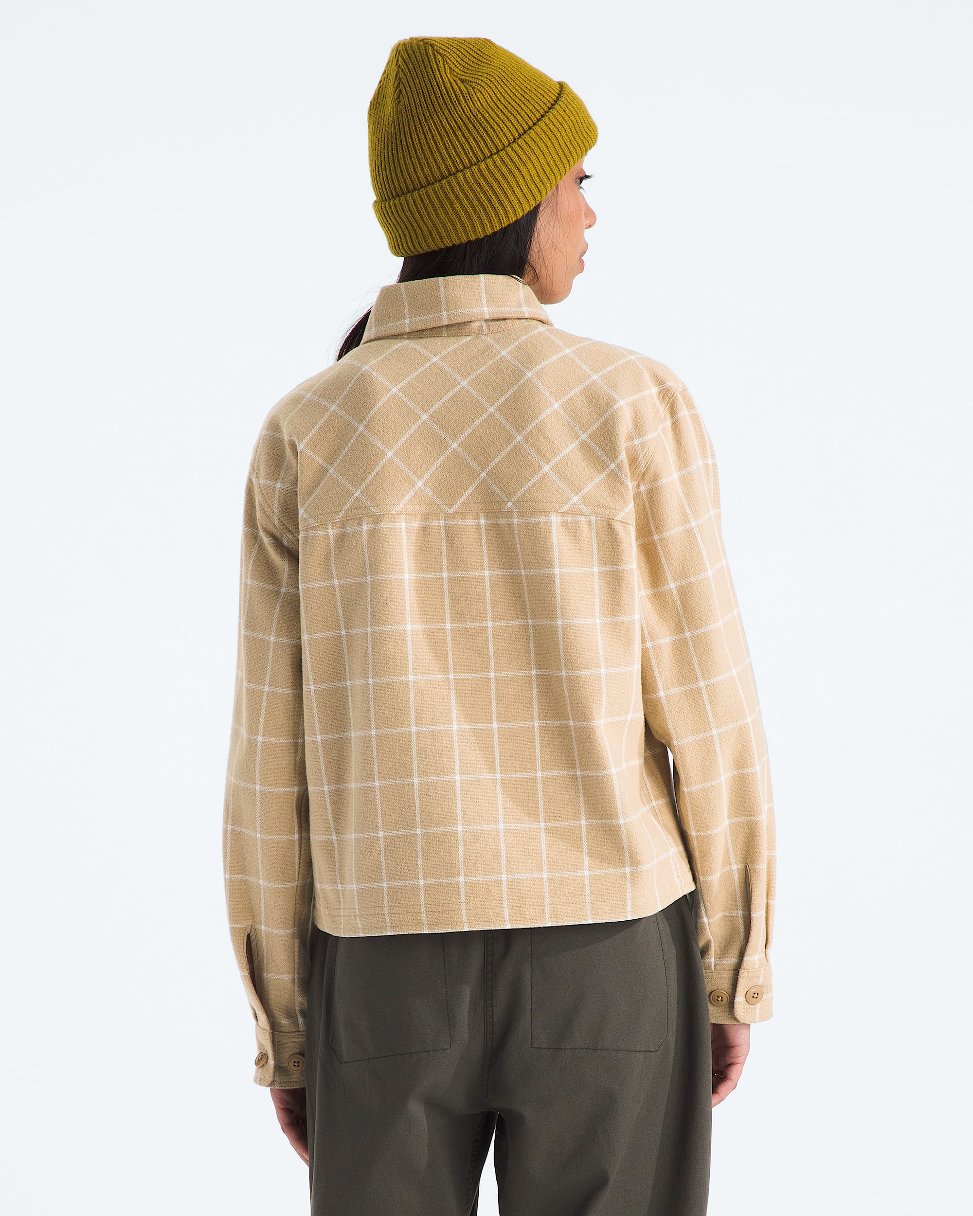 Womens Valley Flannel ShirtPlaid TNF BACK