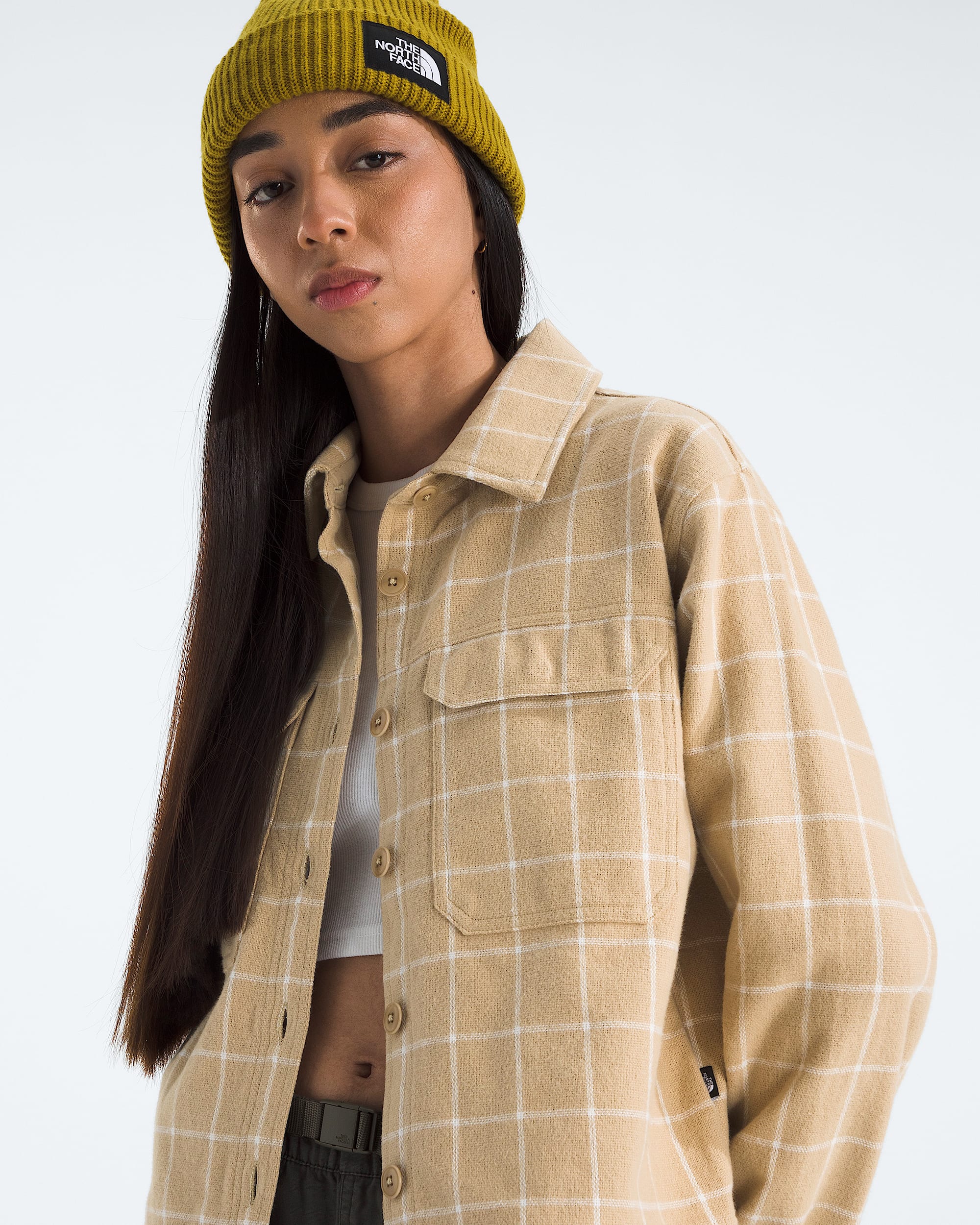 Womens Valley Flannel ShirtPlaid TNF HERO2