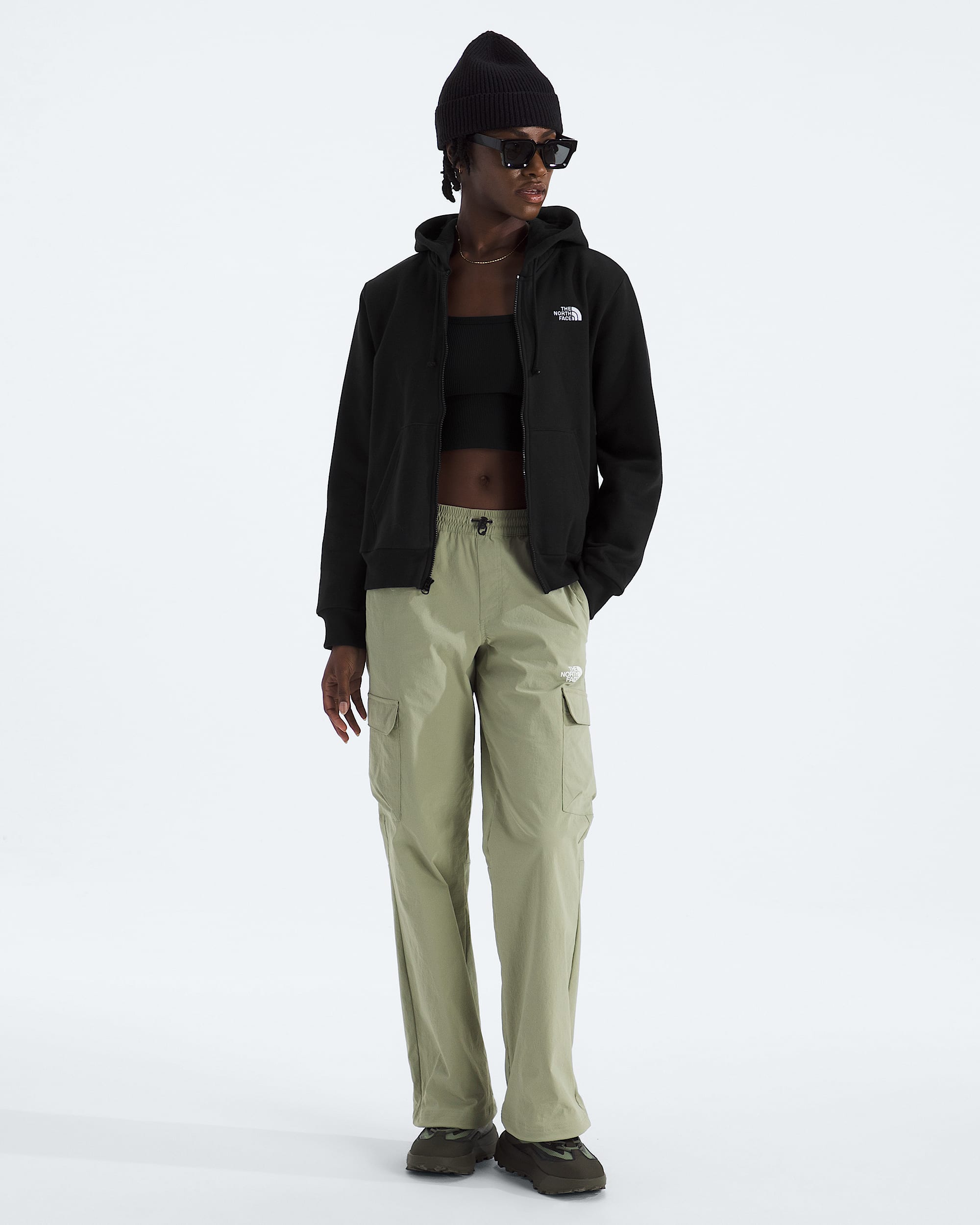 Chandail  capuchon  glissire pleine longueur Evolution Simple Dome pour femmes TNF HERO2