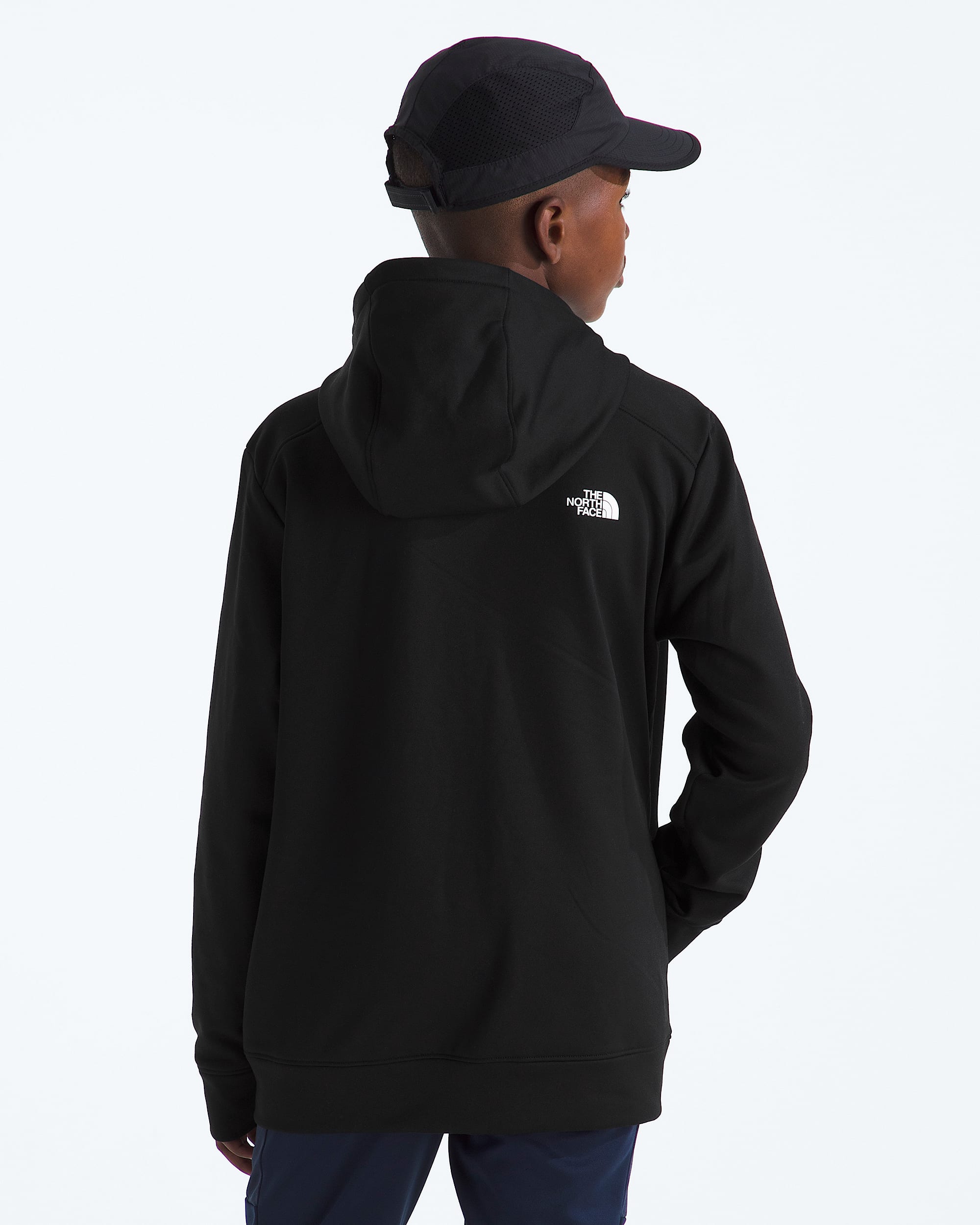 Manteau  capuchon  glissire intgrale TNF Performance en molleton pour garons et filles TNF BACK