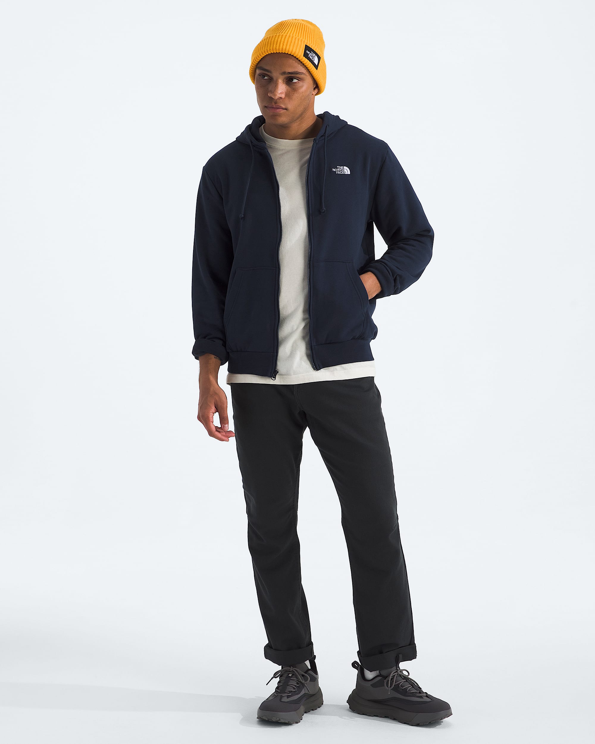 Mens Evolution Simple Dome Regular FullZip Hoodie TNF Main