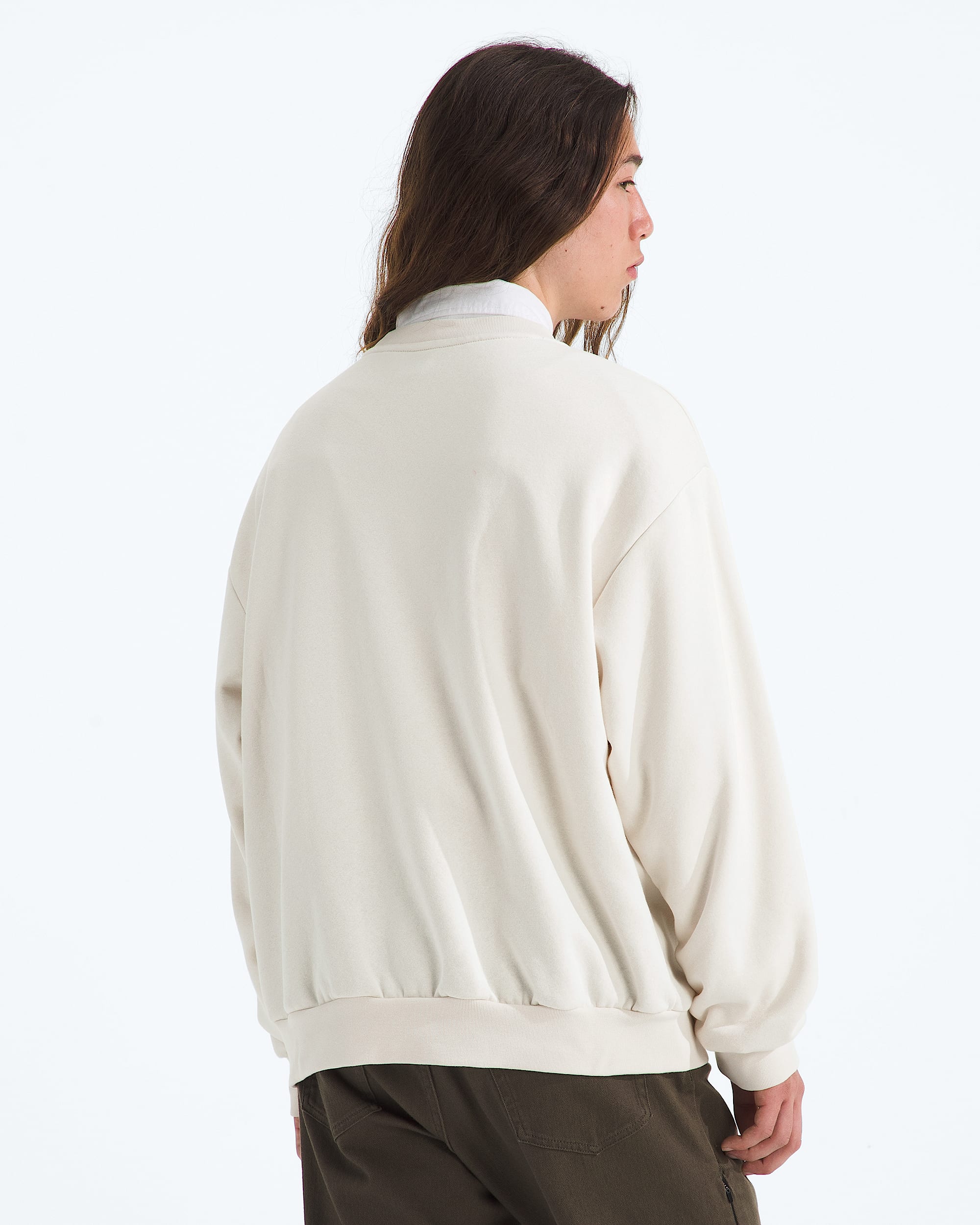 Mens Evolution Simple Dome Oversize Crew TNF BACK