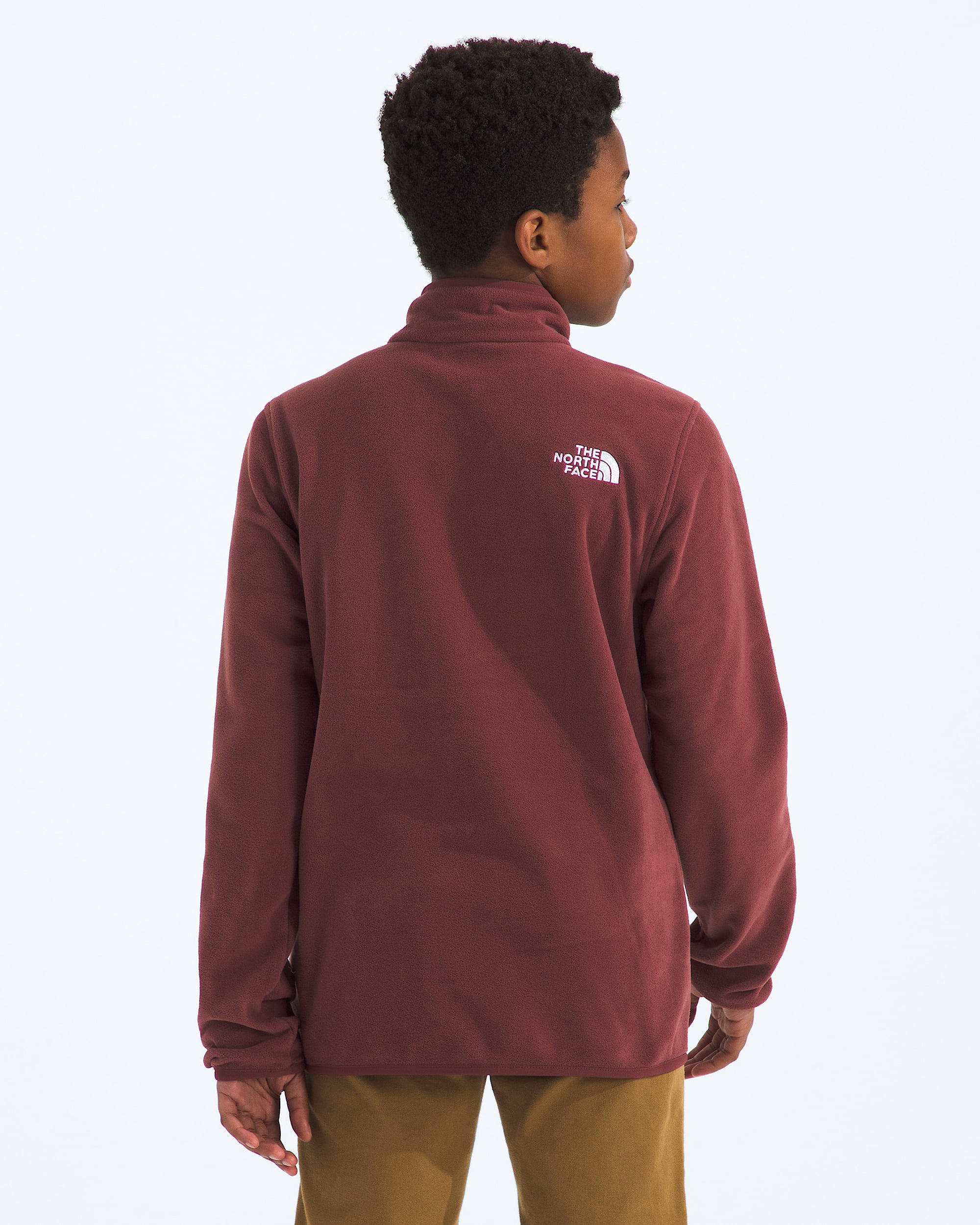 Boys  Girls Glacier Zip Pullover TNF BACK