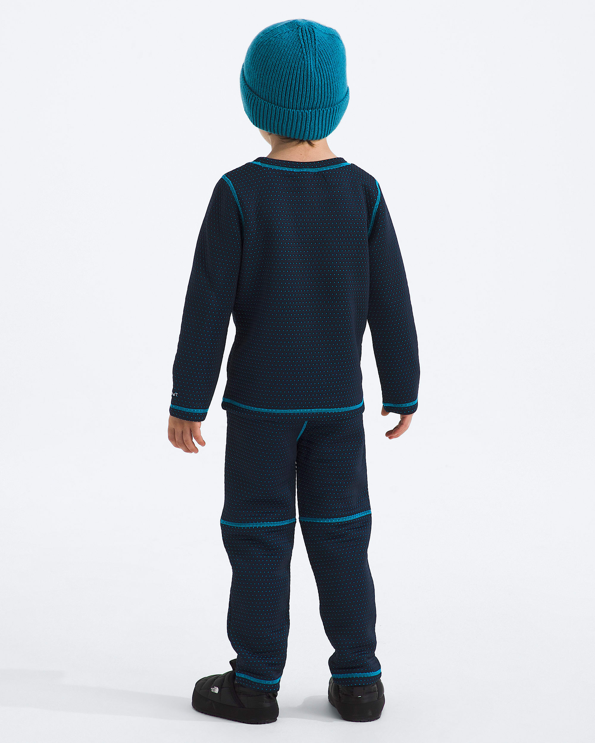 Kids DOTKNIT Thermal Set TNF BACK