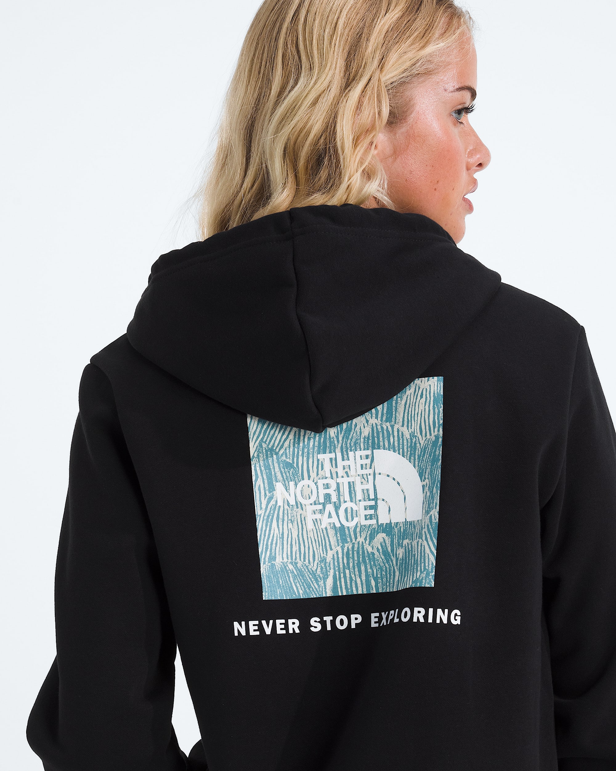 Womens Evolution Box NSE Fill HoodieGraphic TNF HERO2