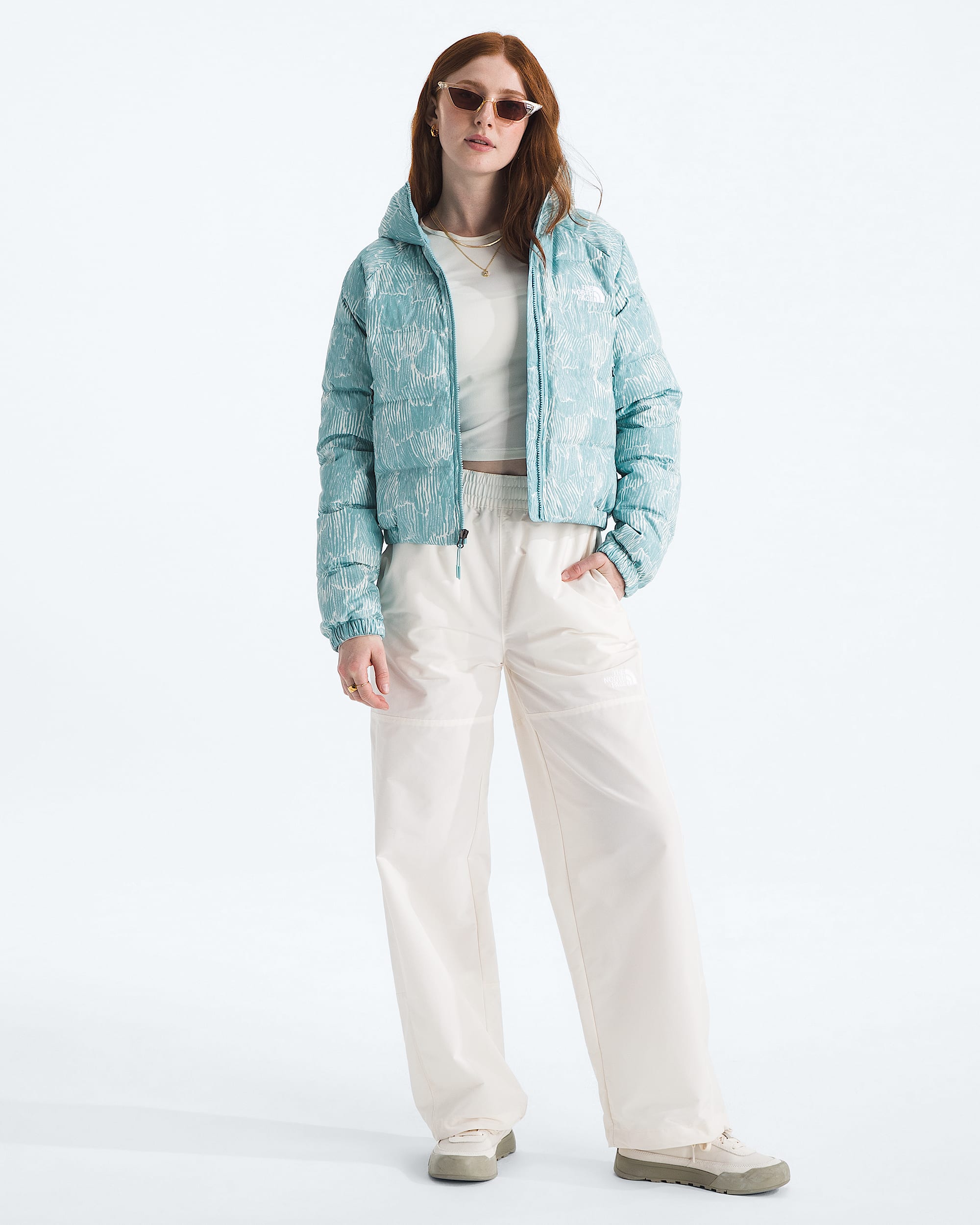 Womens Hydrenalite Down HoodiePrint TNF HERO2