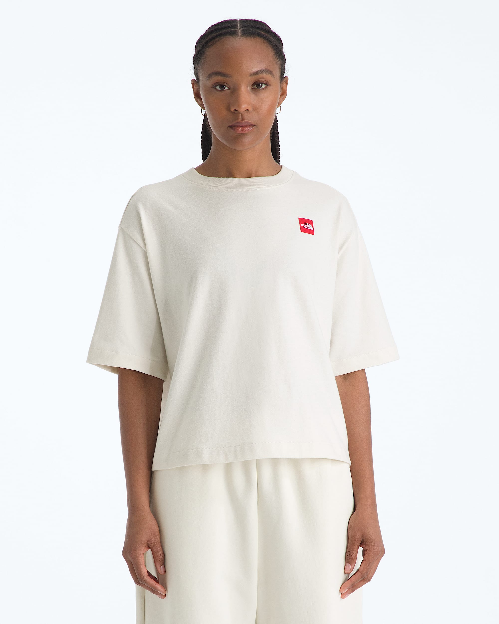 Womens TNF Red Box ShortSleeve Boxy Tee TNF Main