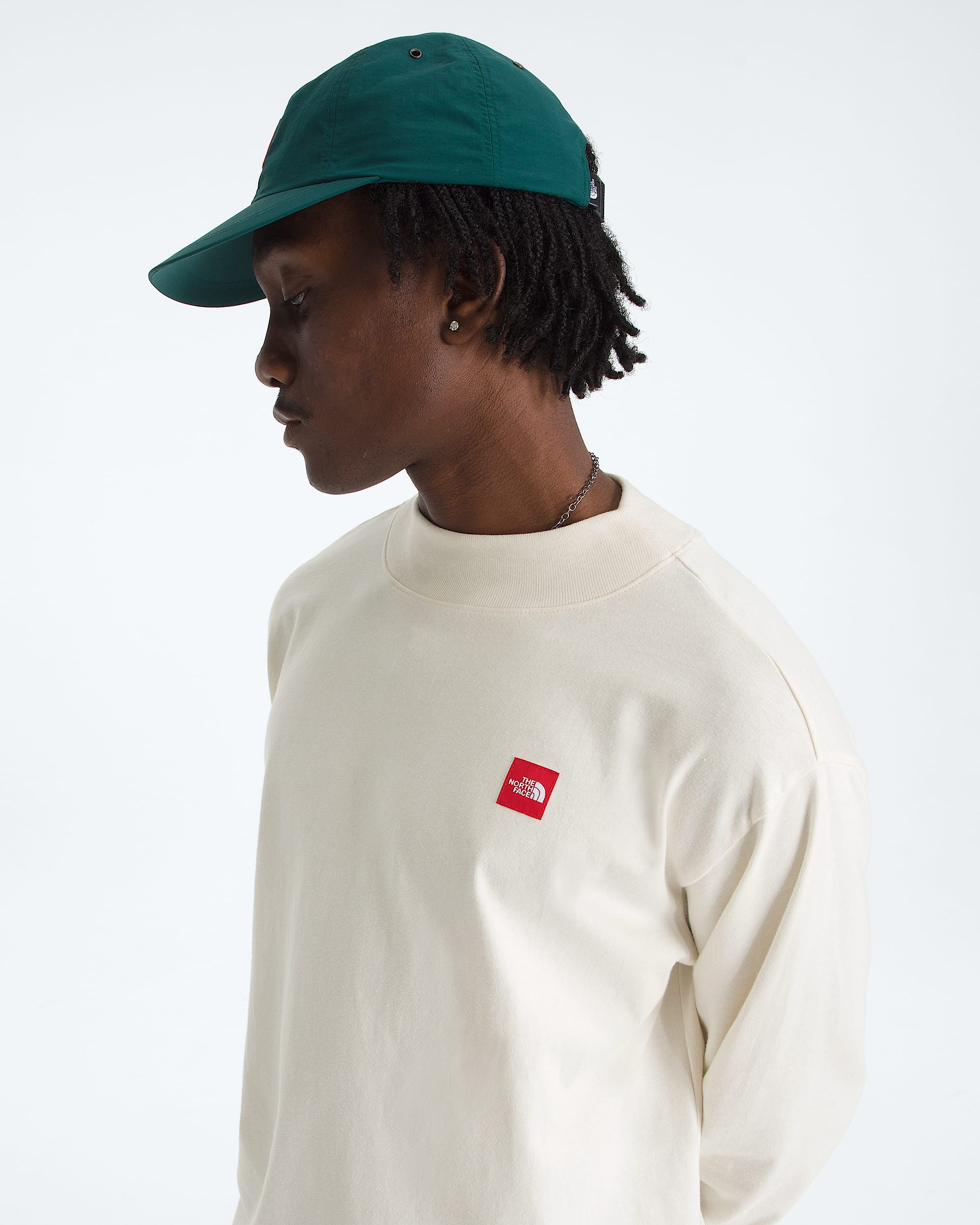 Mens TNF Red Box LongSleeve Tee TNF ALT1