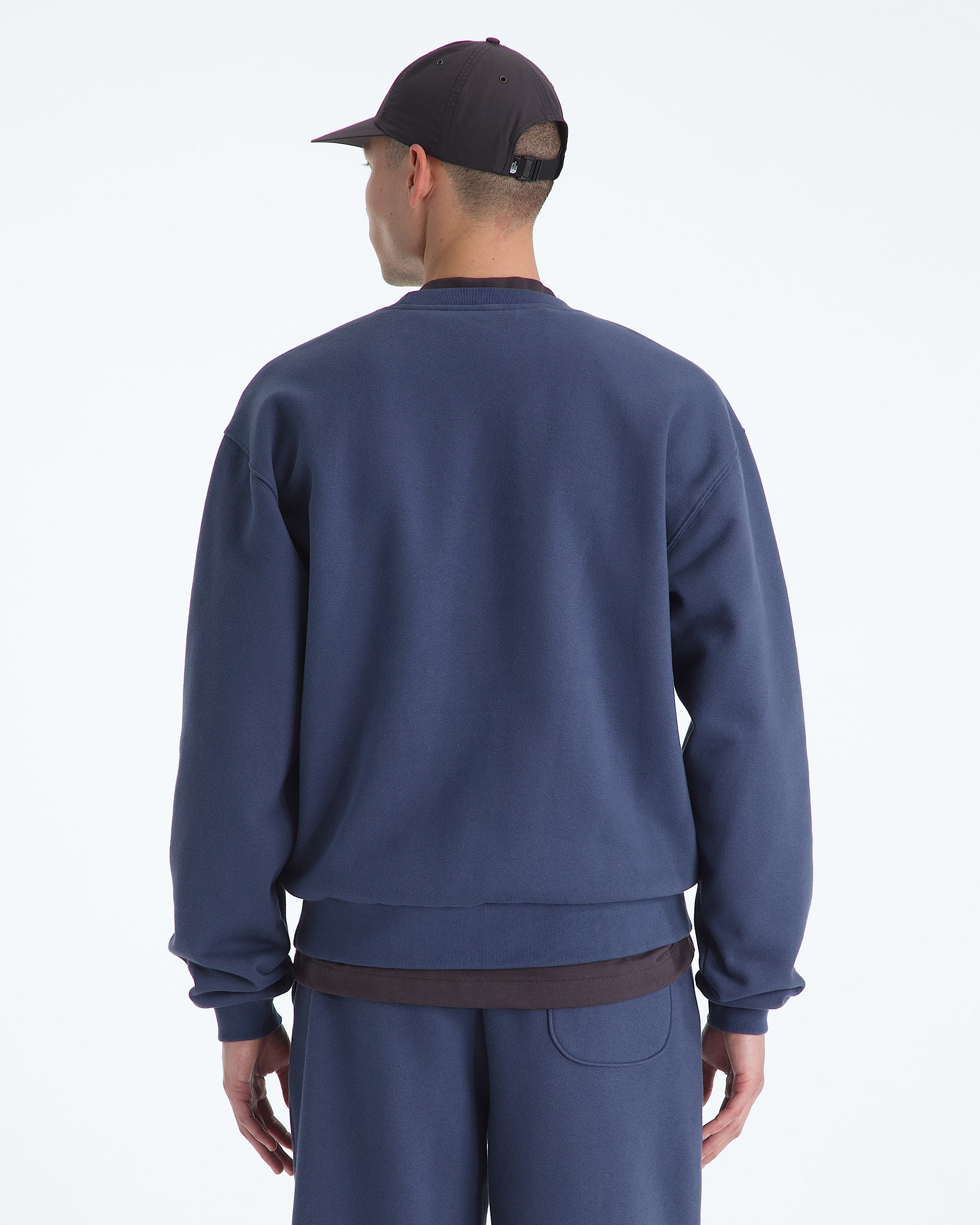 Mens TNF Red Box Crew TNF BACK