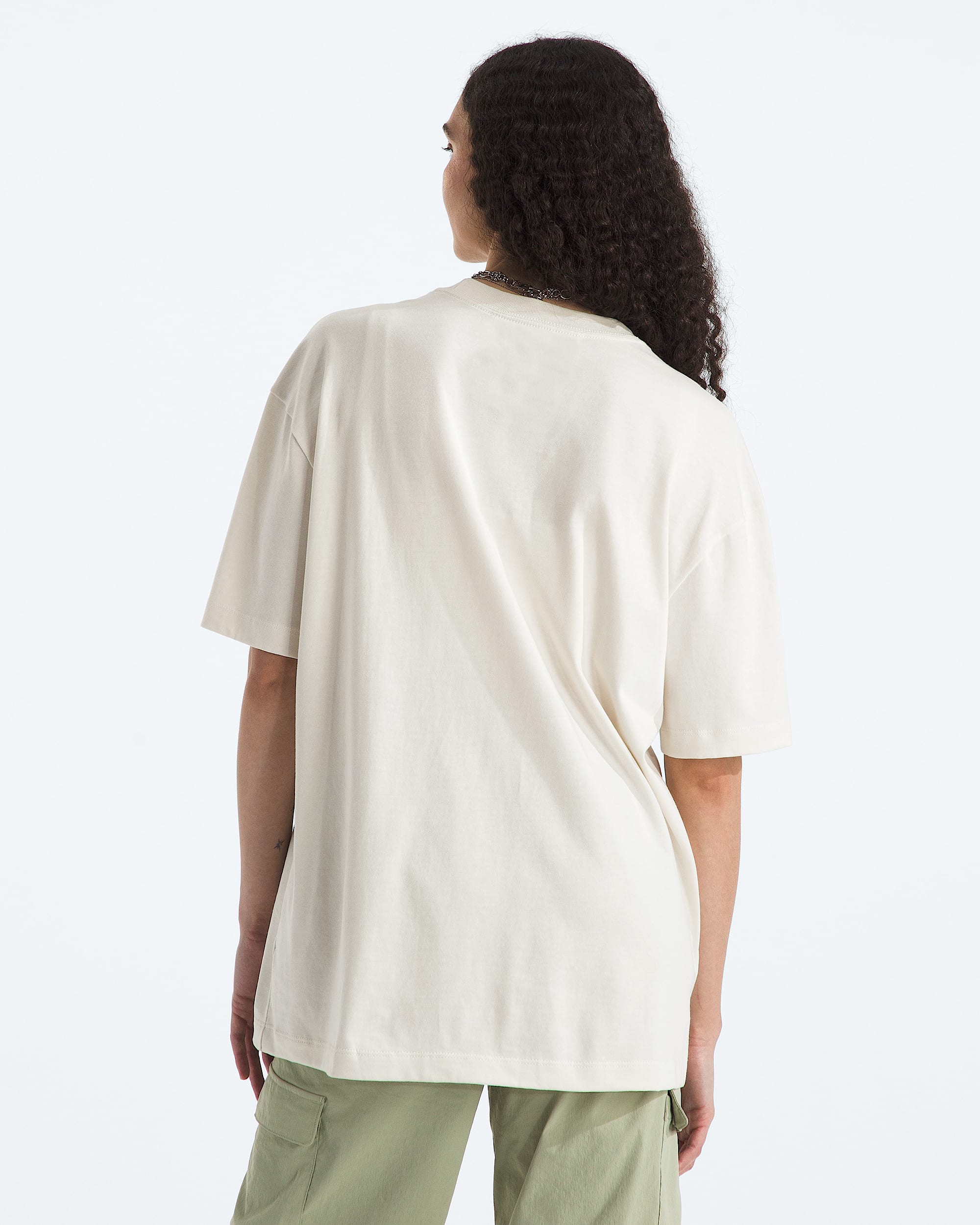 Womens TNF Essential Simple Dome Oversized ShortSleeve Tee TNF BACK