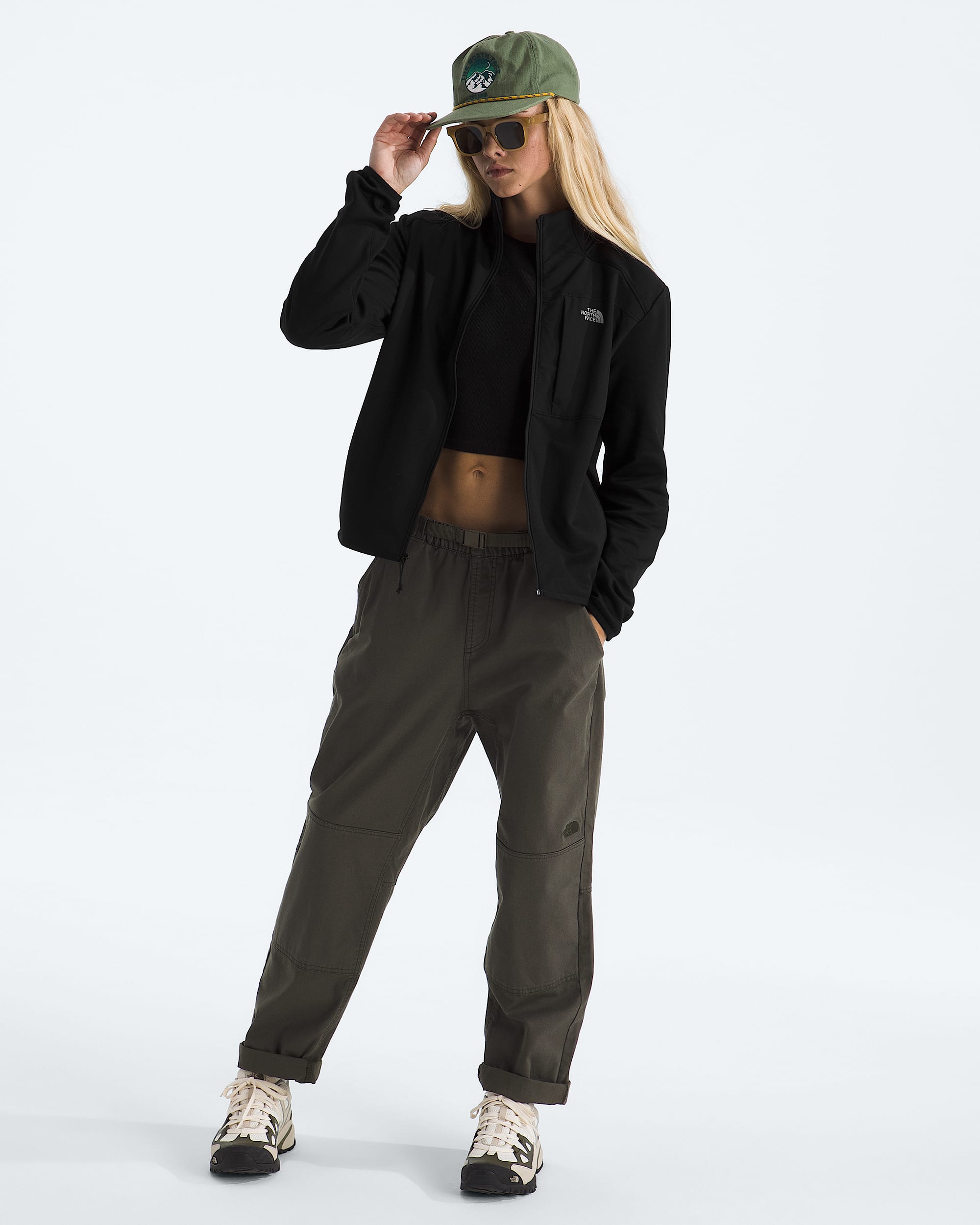 Manteau en molleton TNF Performance  glissire pleine longueur pour femmes TNF HERO2