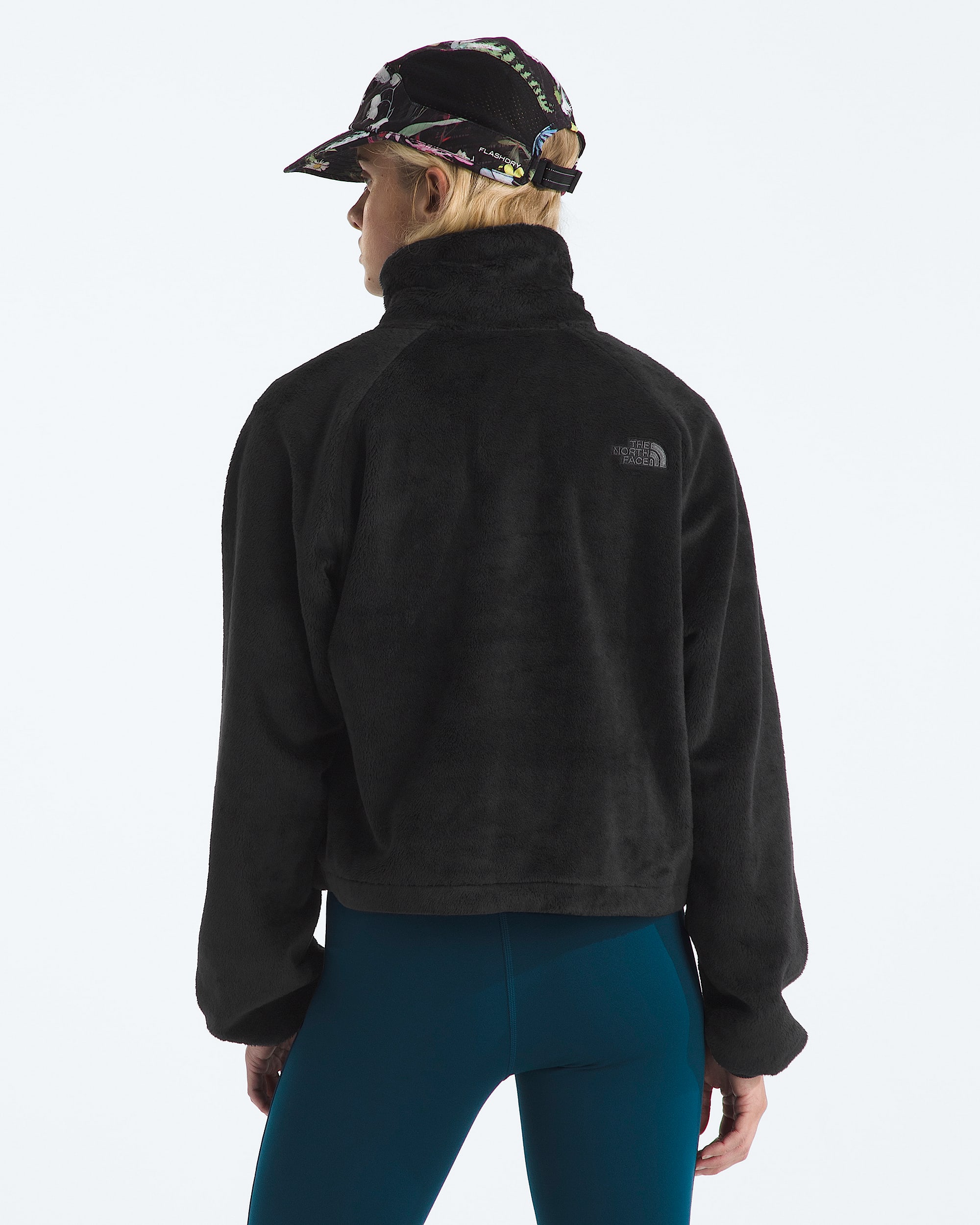 Womens Osito Lux Zip Jacket TNF BACK