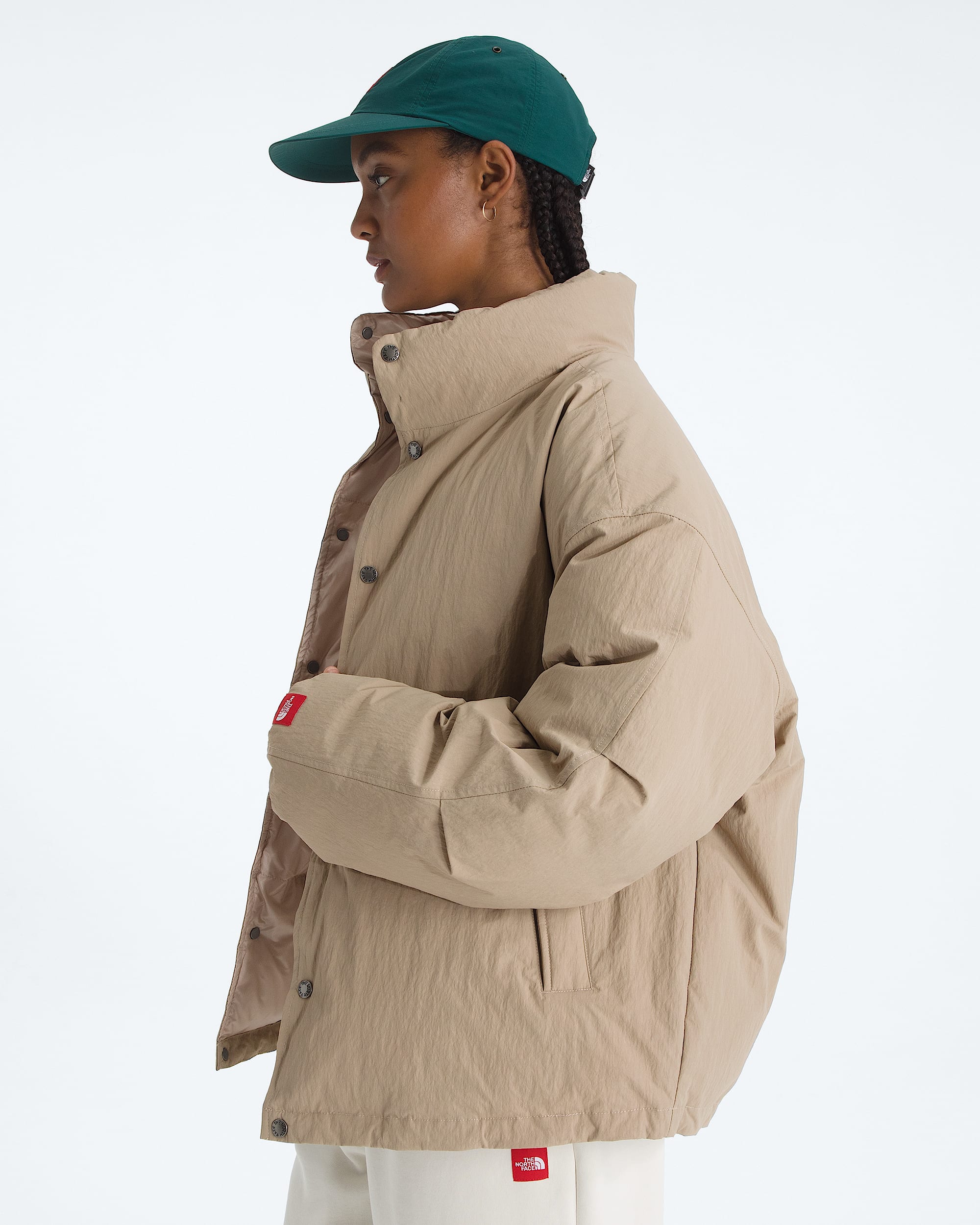 Mens TNF Red Box Down Jacket TNF ALT2