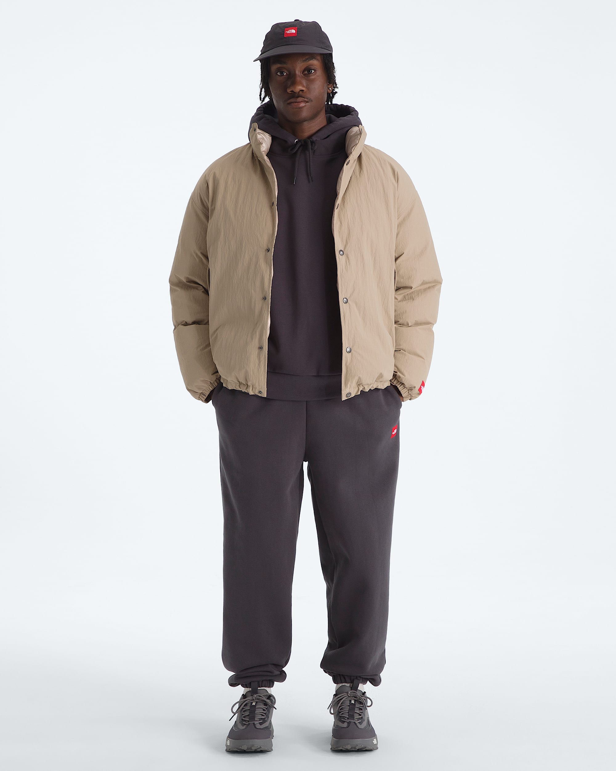 Mens TNF Red Box Down Jacket TNF HERO2