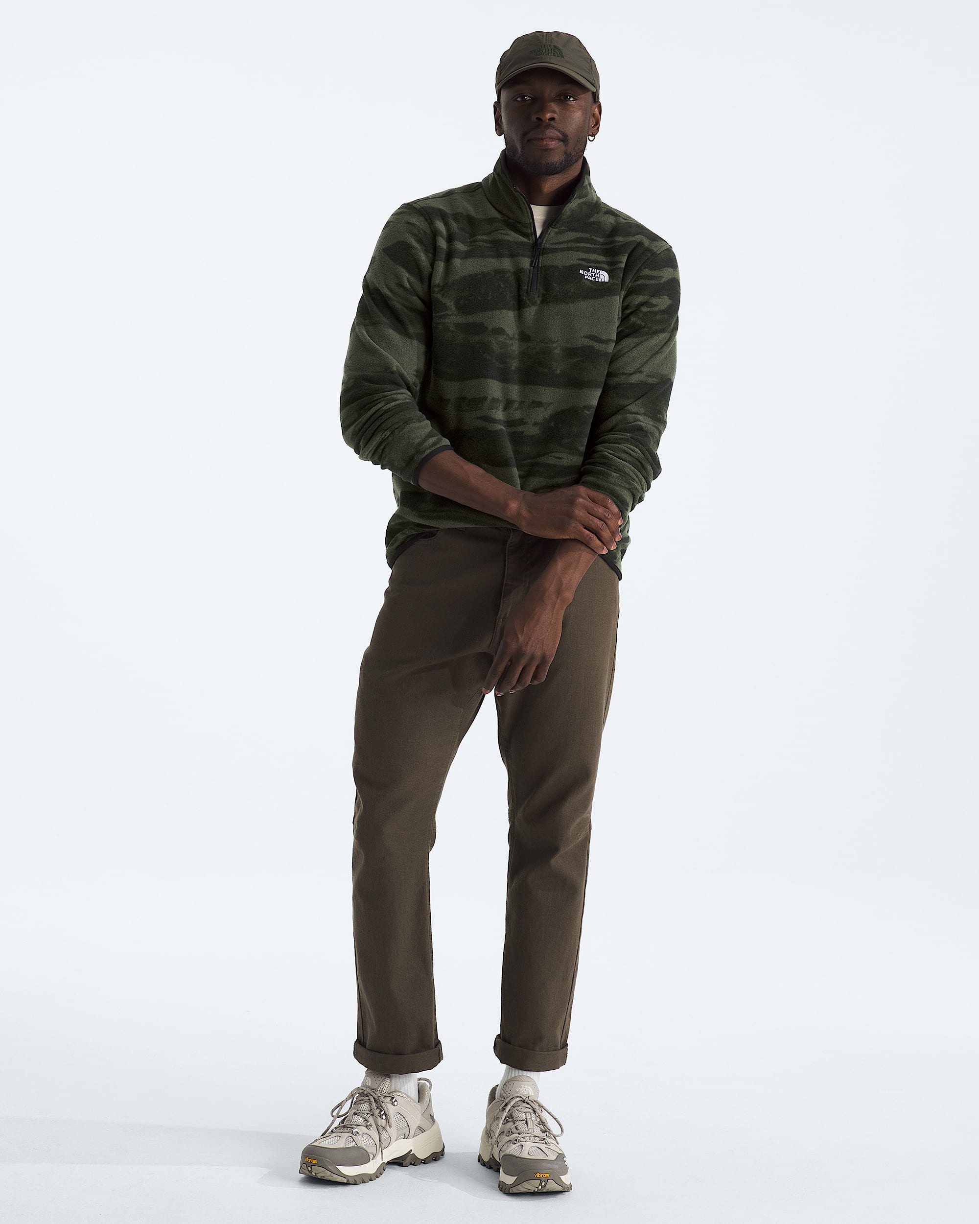 Men's Glacier Fleece ¼-Zip—Print | The North Face