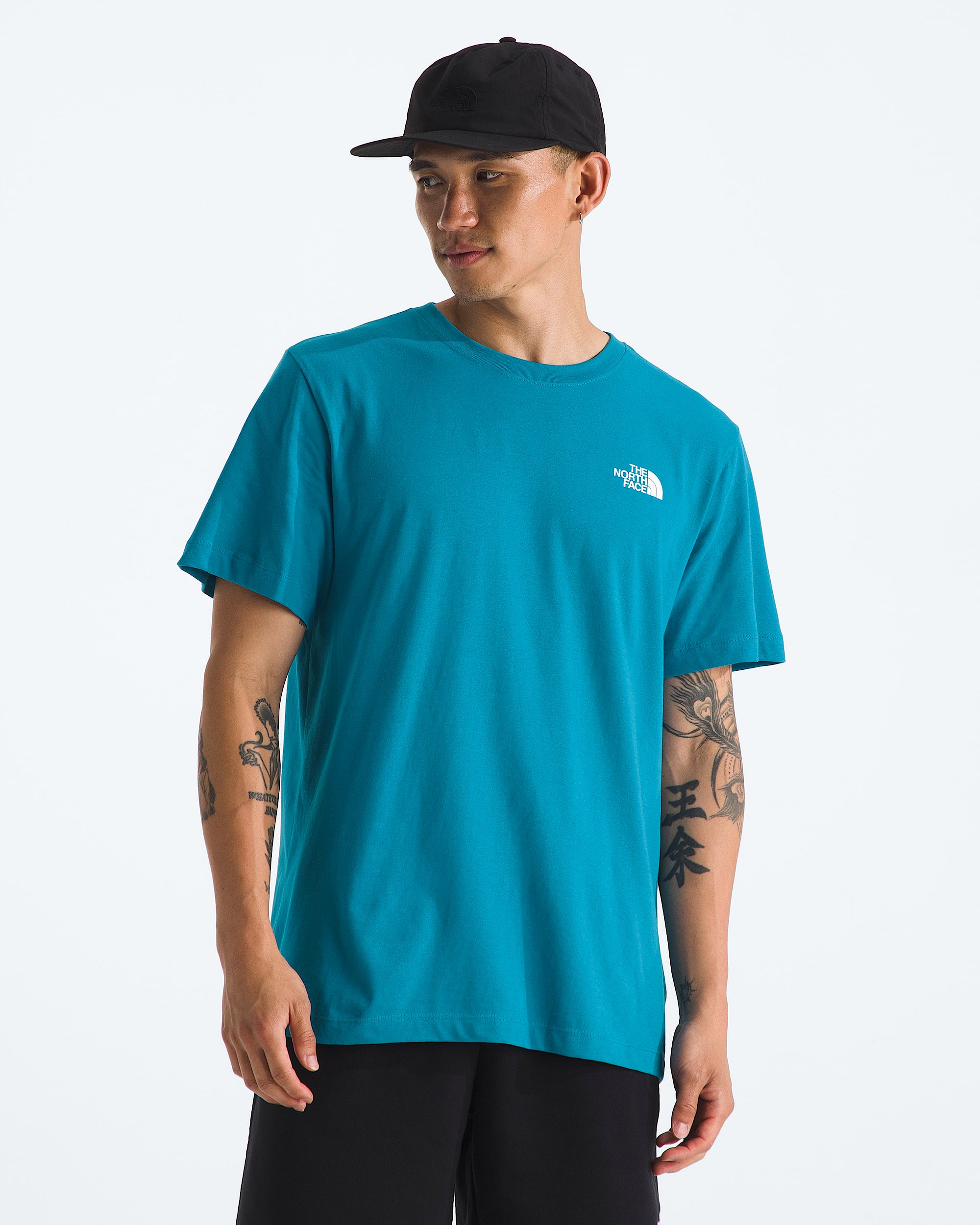 Mens Evolution Box Camo Fill ShortSleeve TeeGraphic TNF BACK