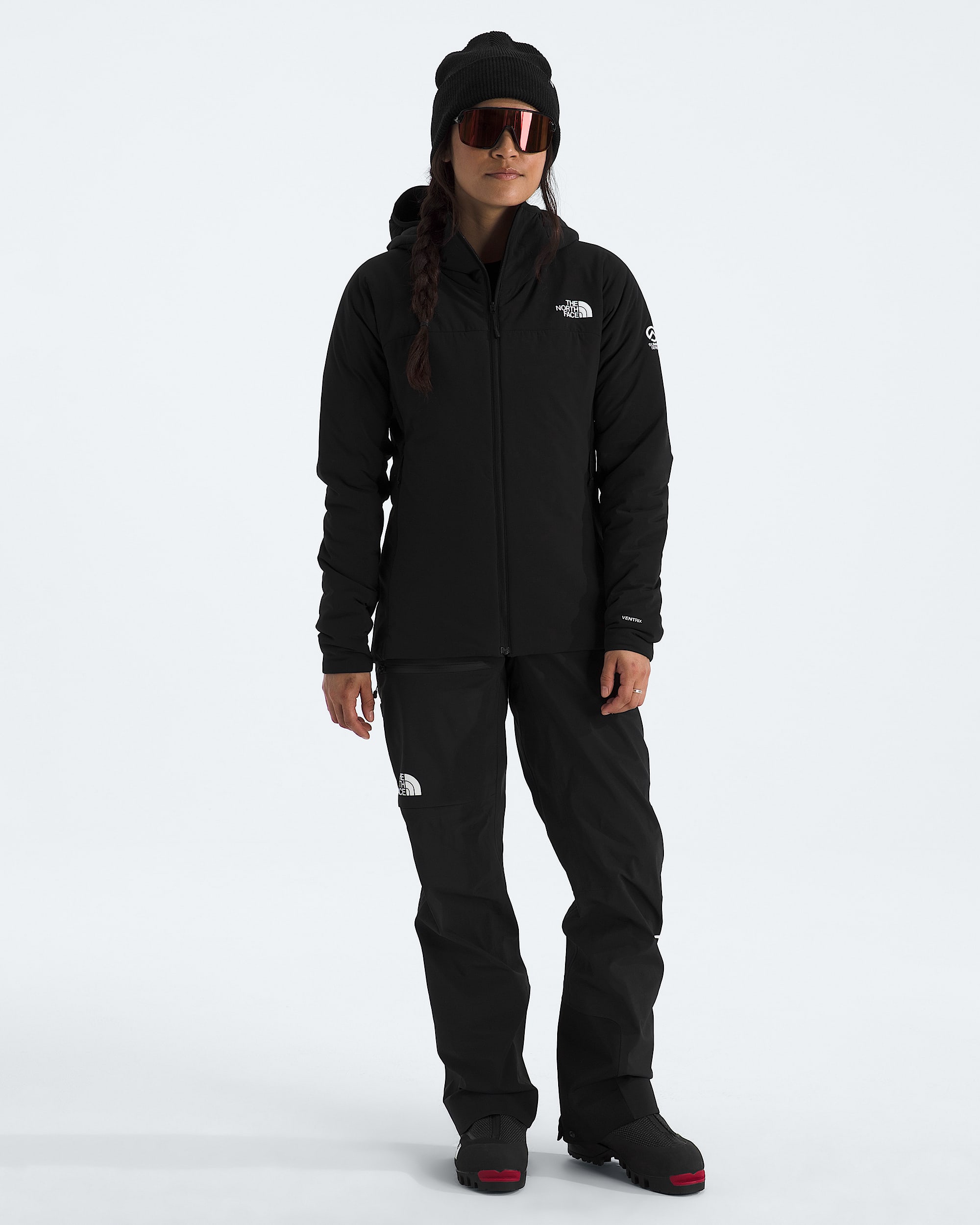 Womens Summit Series Casaval Hybrid Hoodie TNF HERO2