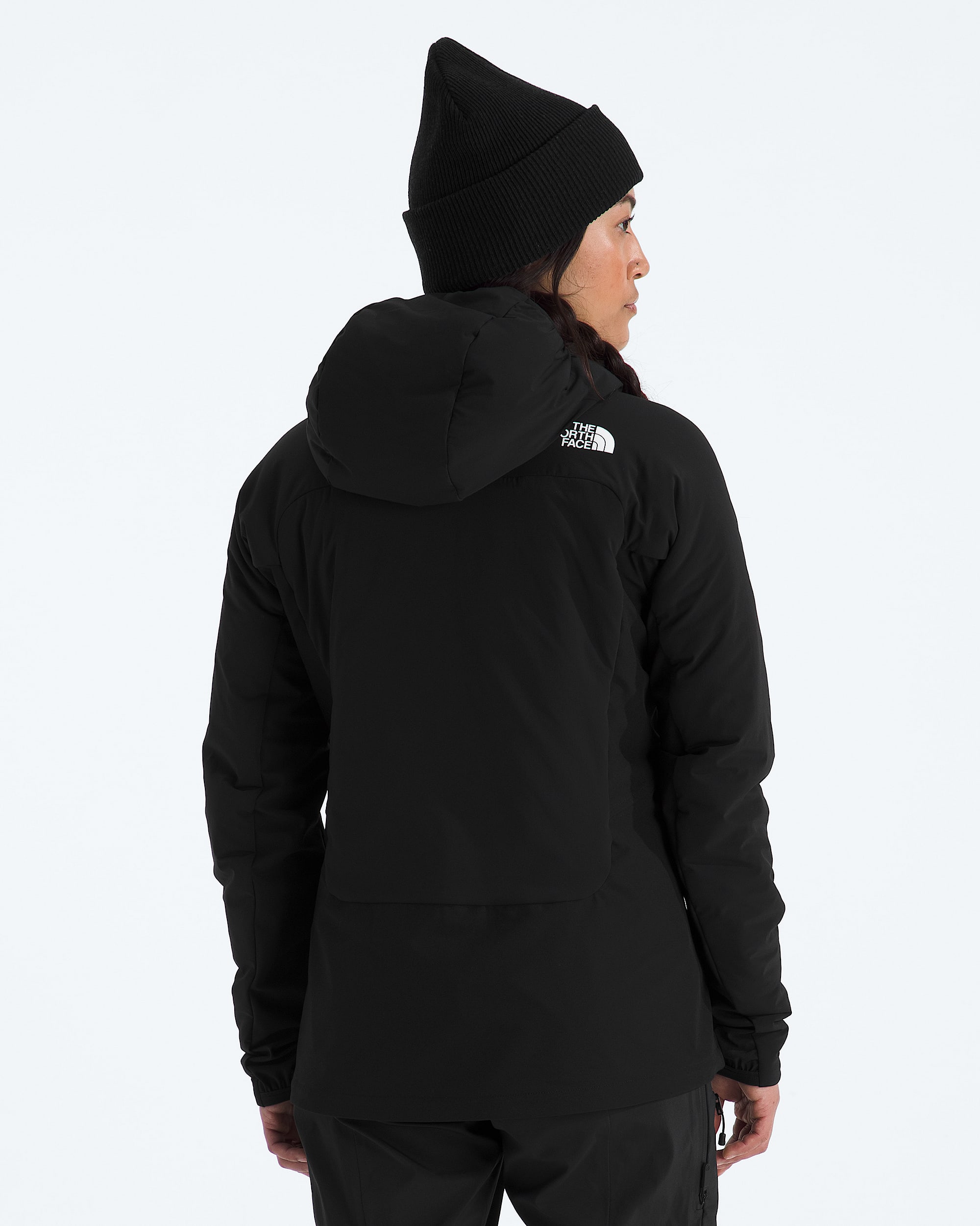 Womens Summit Series Casaval Hybrid Hoodie TNF BACK