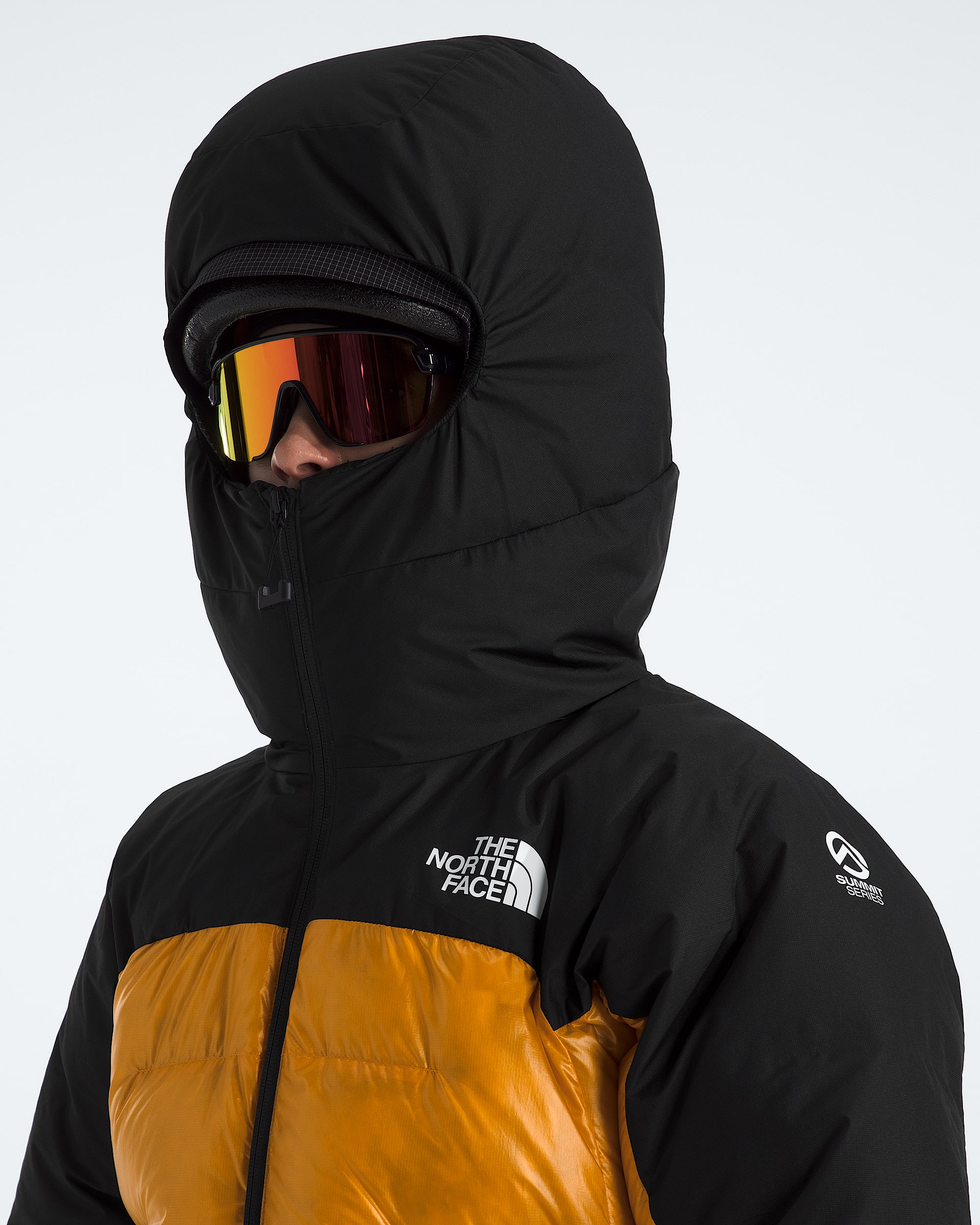 Womens Summit Series Himalayan Down Parka TNF MODELHOOD2