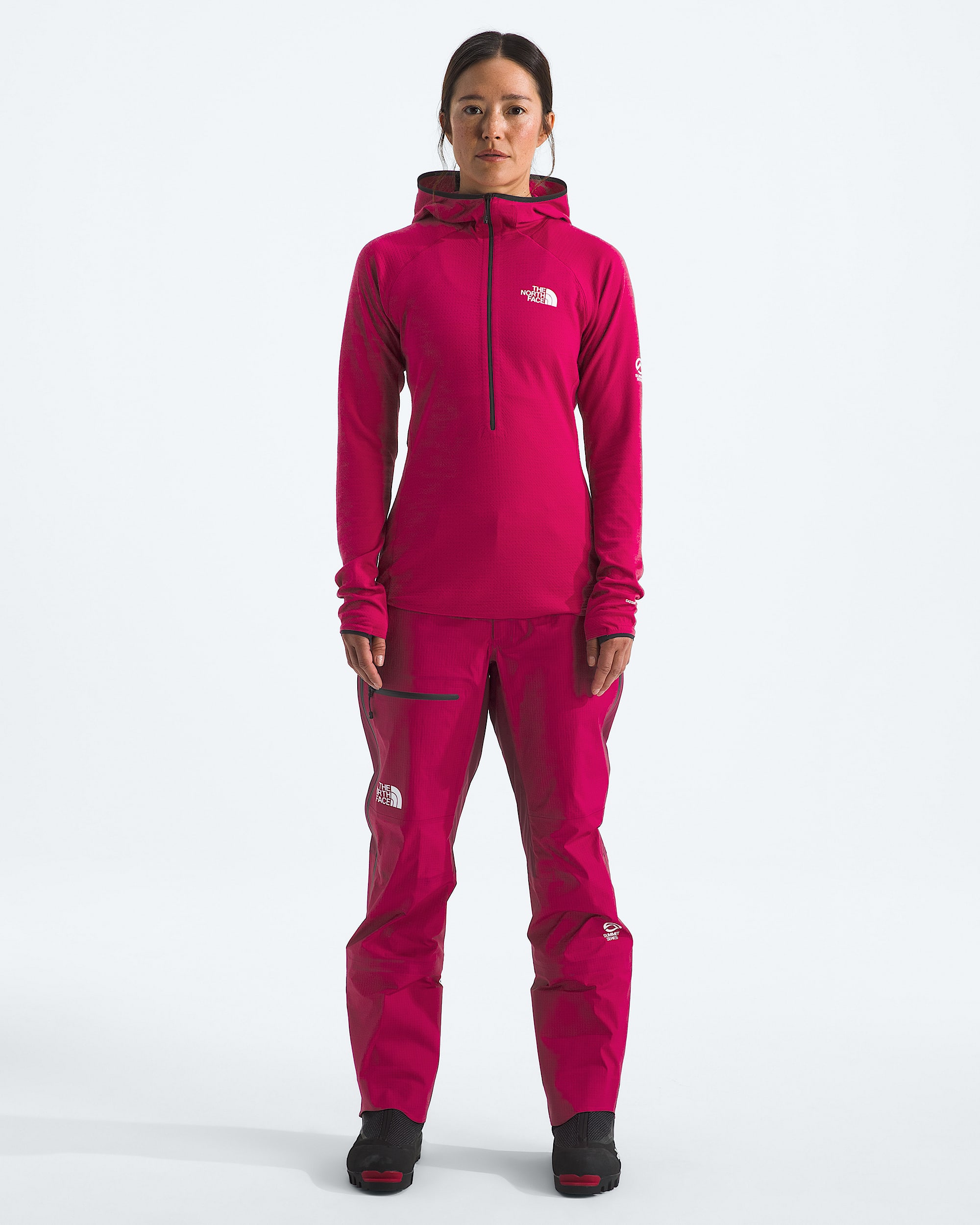 Womens Summit Series DOTKNIT AMK Hoodie TNF HERO2