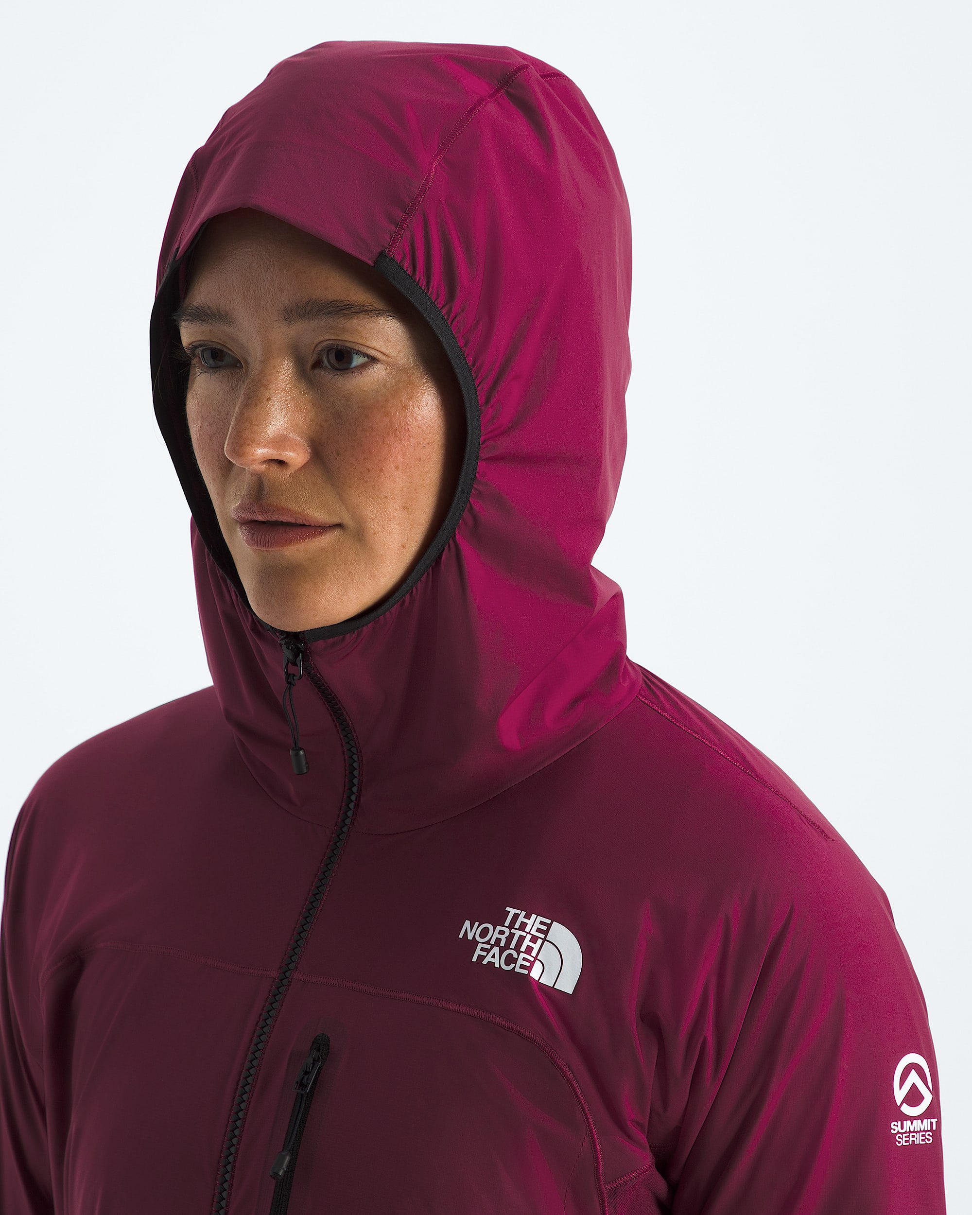 Womens Summit Series FUTUREFLEECE AMK Hoodie TNF MODELHOOD2