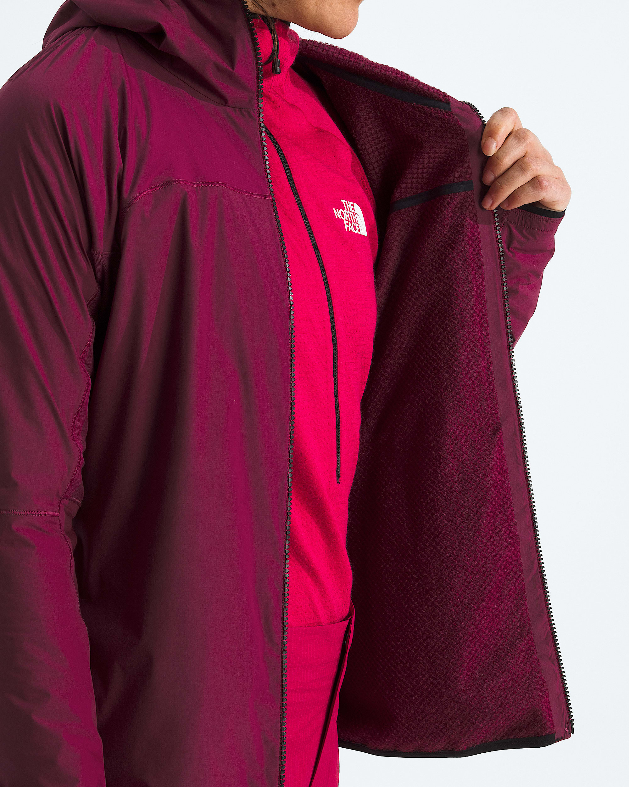 Womens Summit Series FUTUREFLEECE AMK Hoodie TNF MODELINT