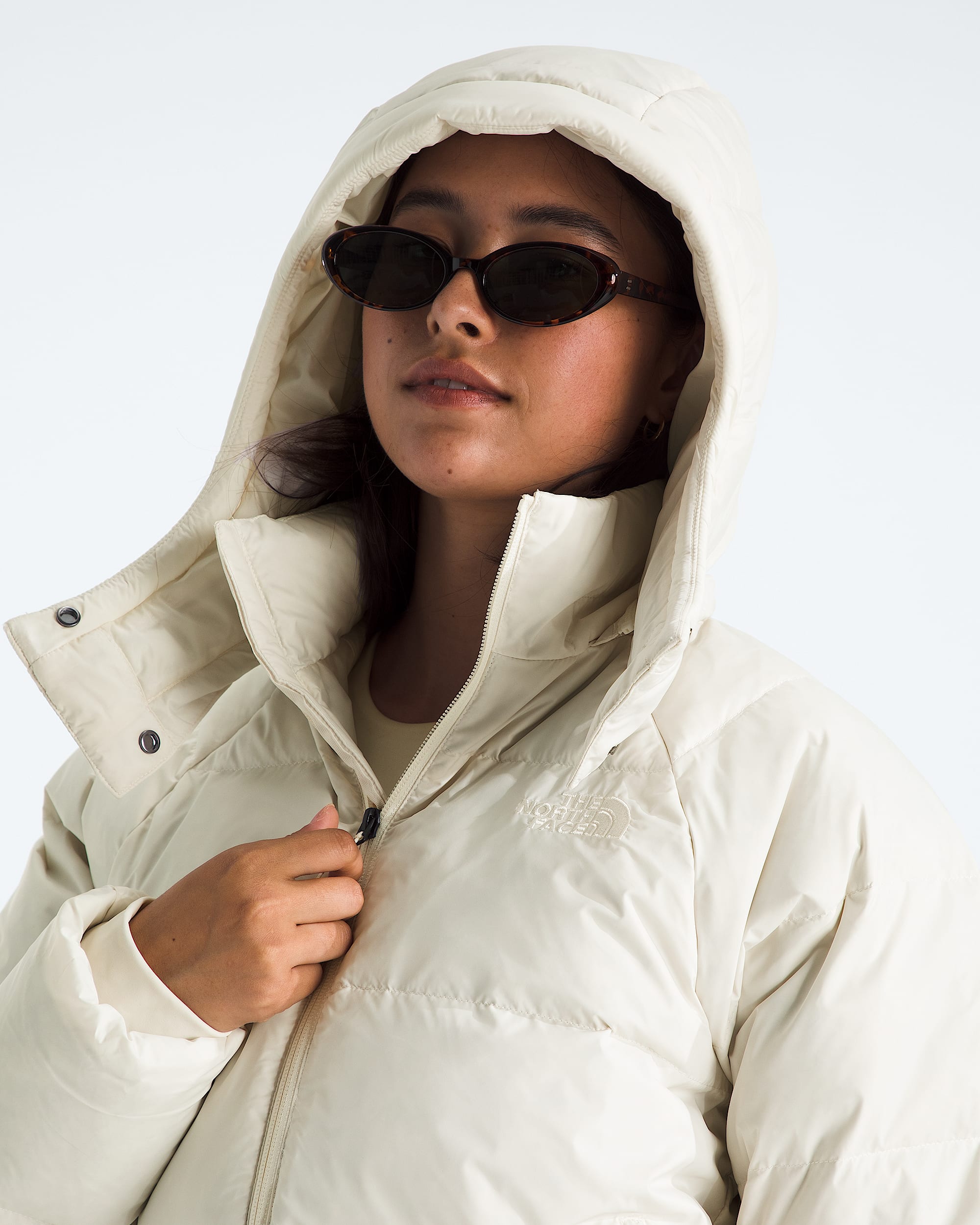 Womens Hydrenalite City Down Hooded Jacket TNF MODELHOOD2