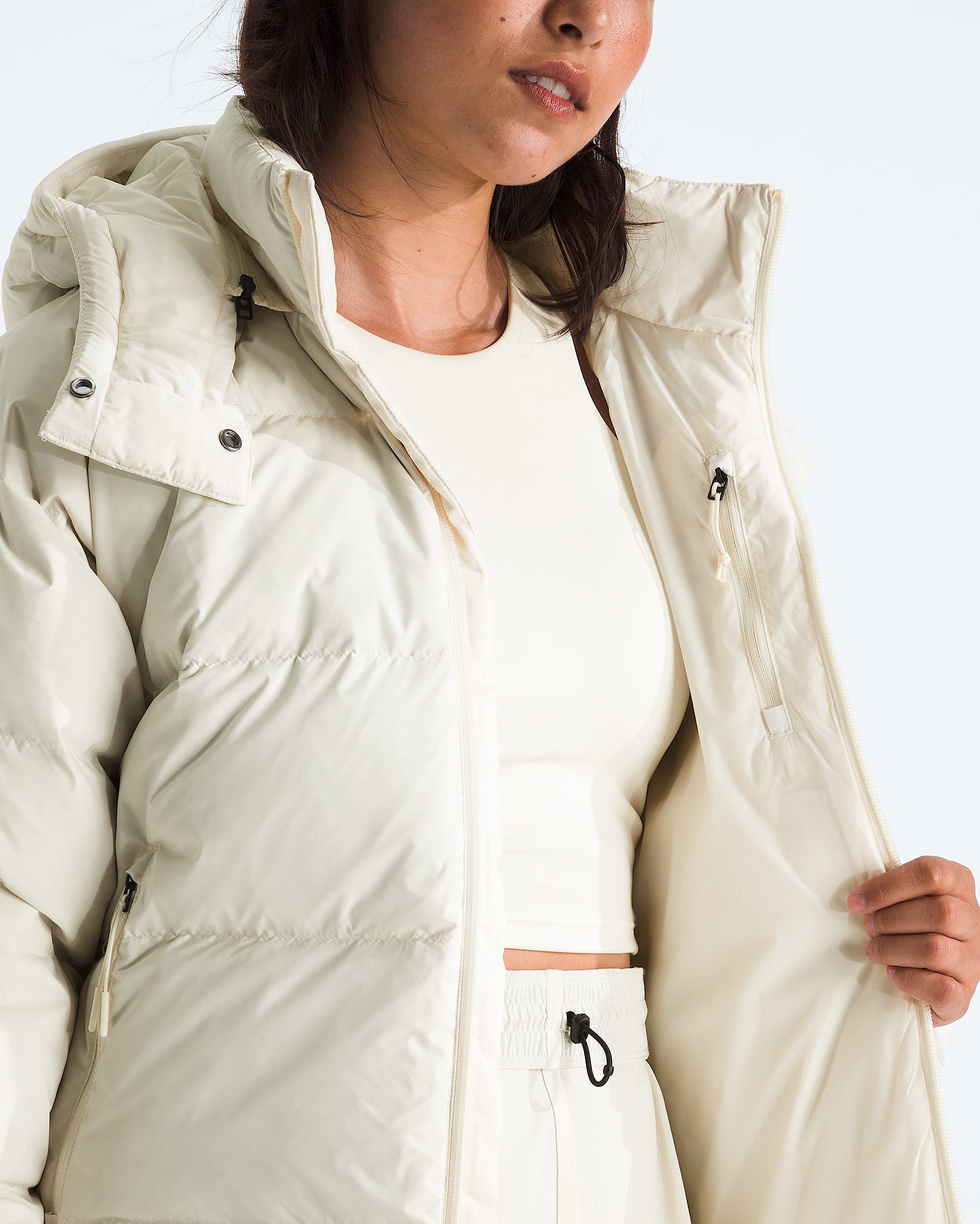 Womens Hydrenalite City Down Hooded Jacket TNF MODELINT