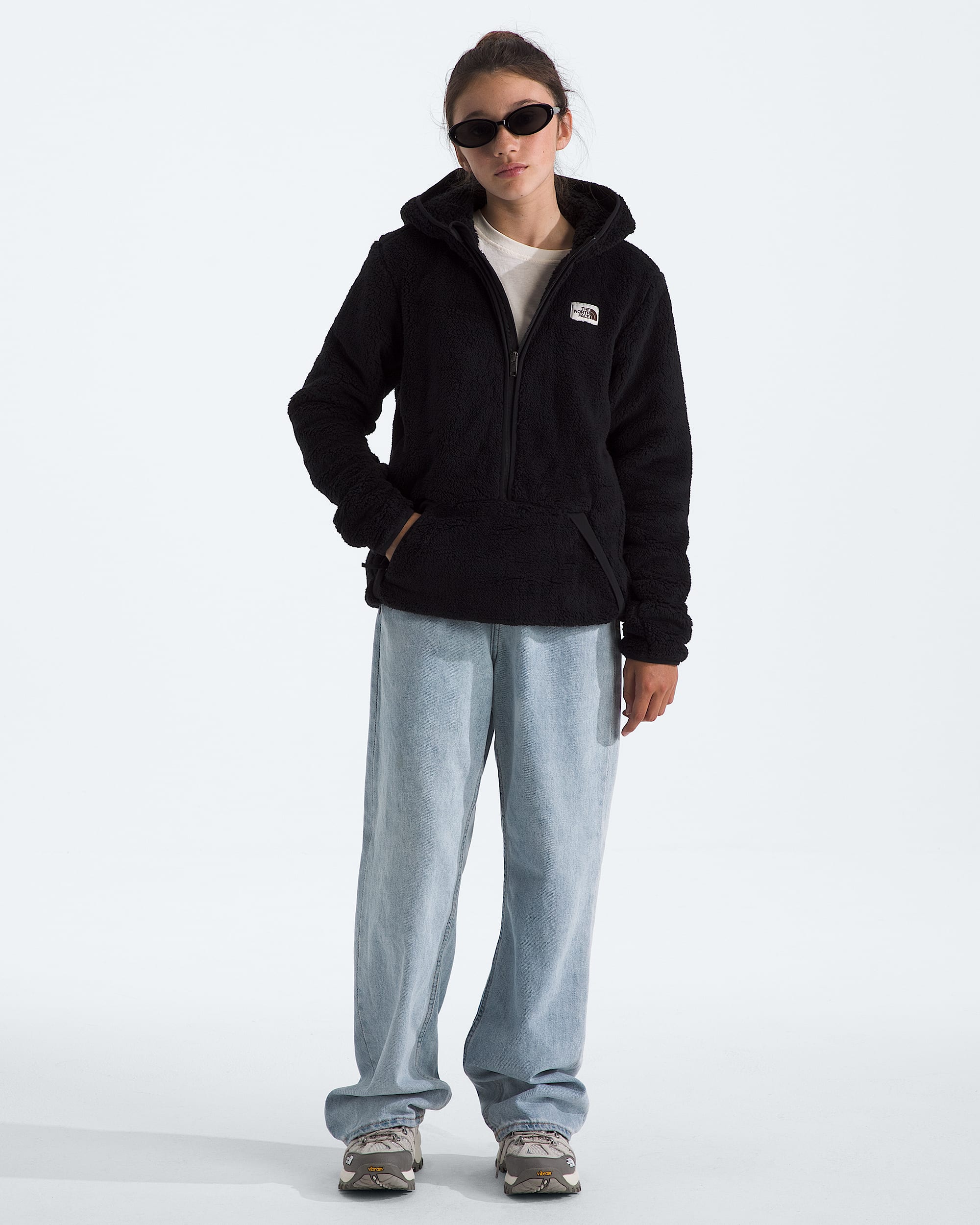 Boys Cabin Fleece Hoodie TNF HERO2