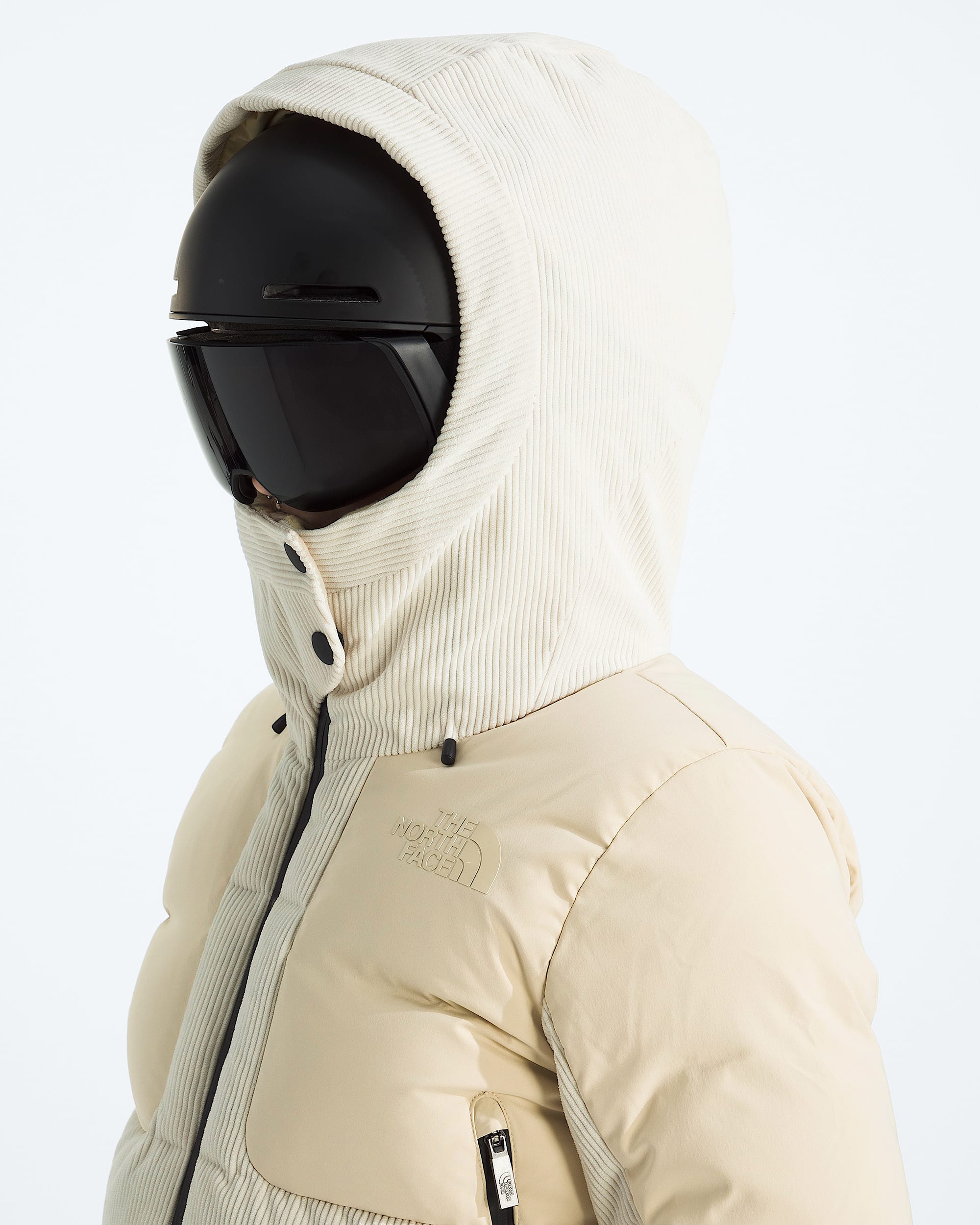 Womens Cold Spell Corduroy Cropped Down Jacket TNF MODELHOOD2