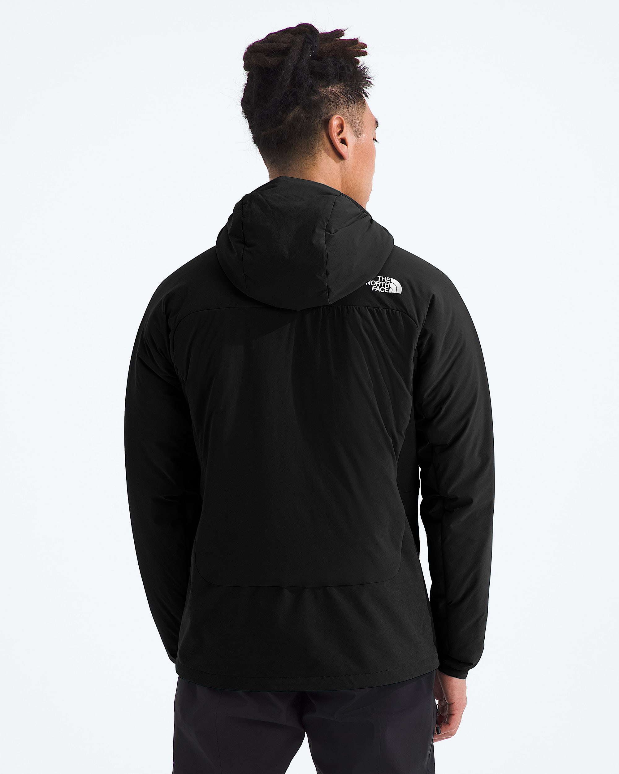 Mens Summit Series Casaval Hybrid Hoodie TNF BACK