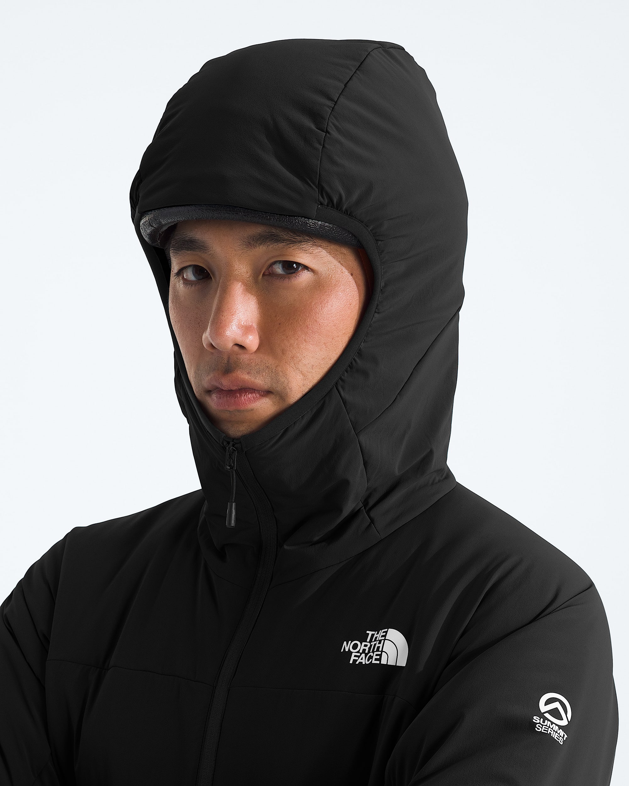Mens Summit Series Casaval Hybrid Hoodie TNF MODELHOOD2