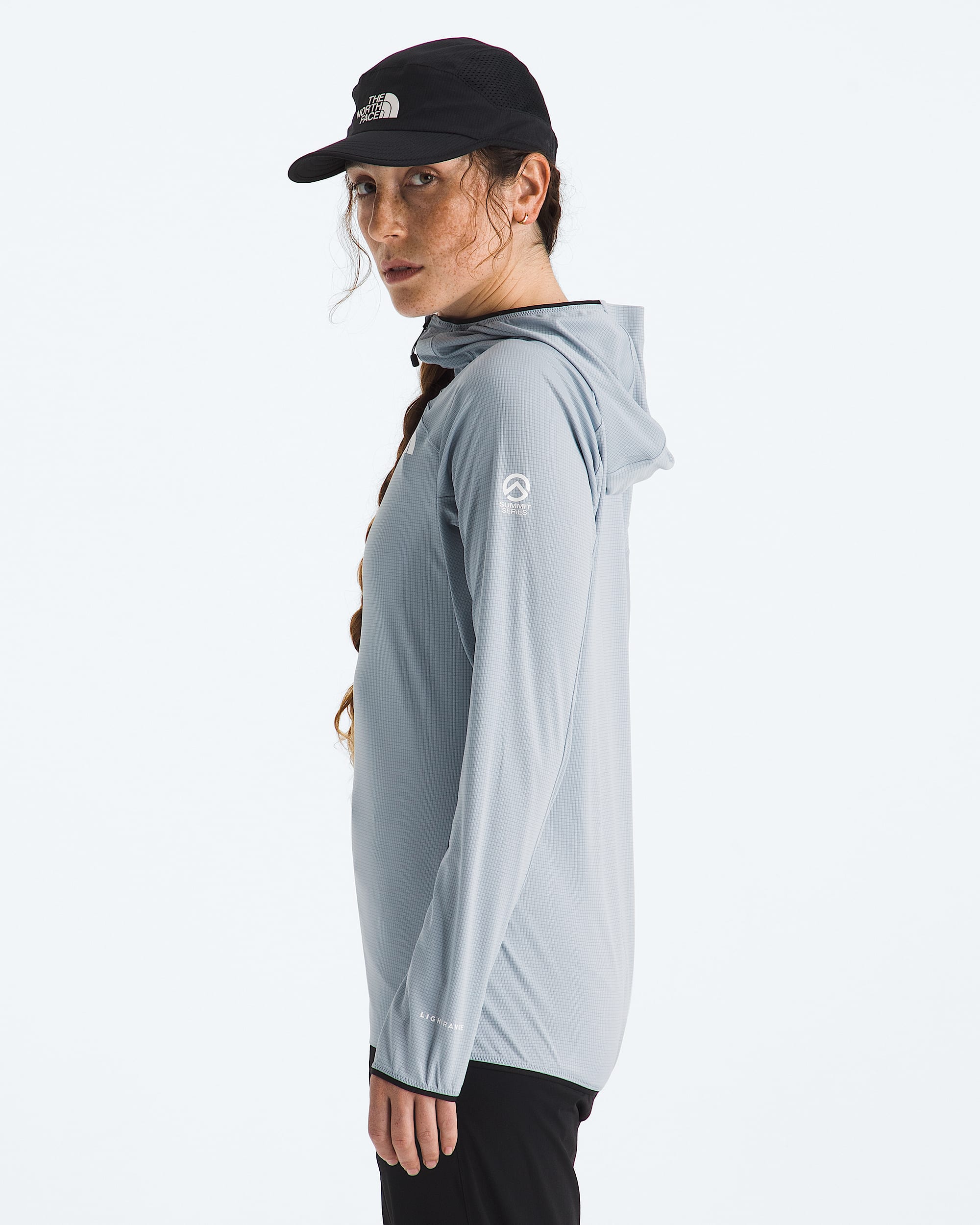 Womens Summit Series Direct Sun Hoodie TNF MODEL34