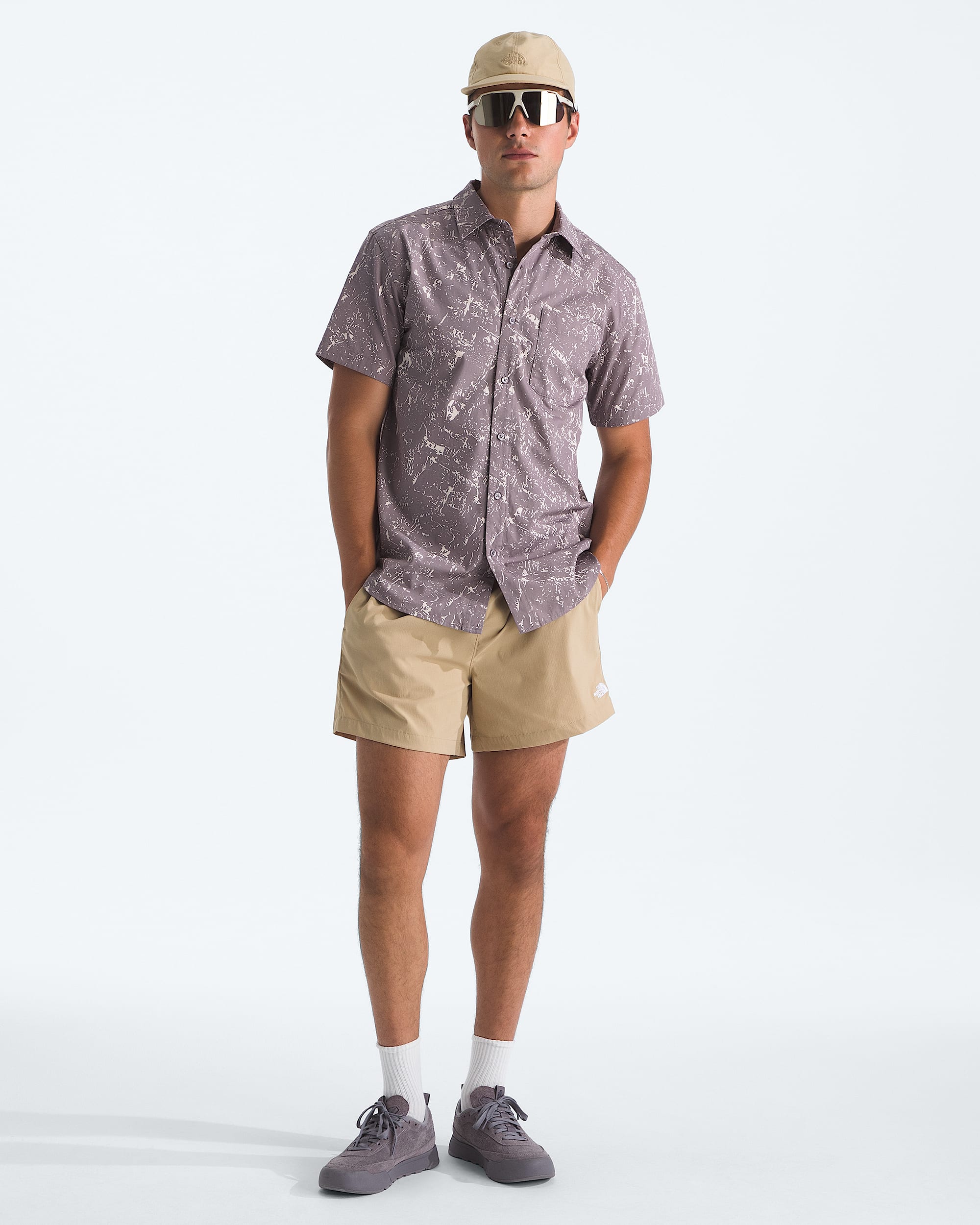 Chemise  manches courtes  motif Baytrail pour hommes TNF HERO2
