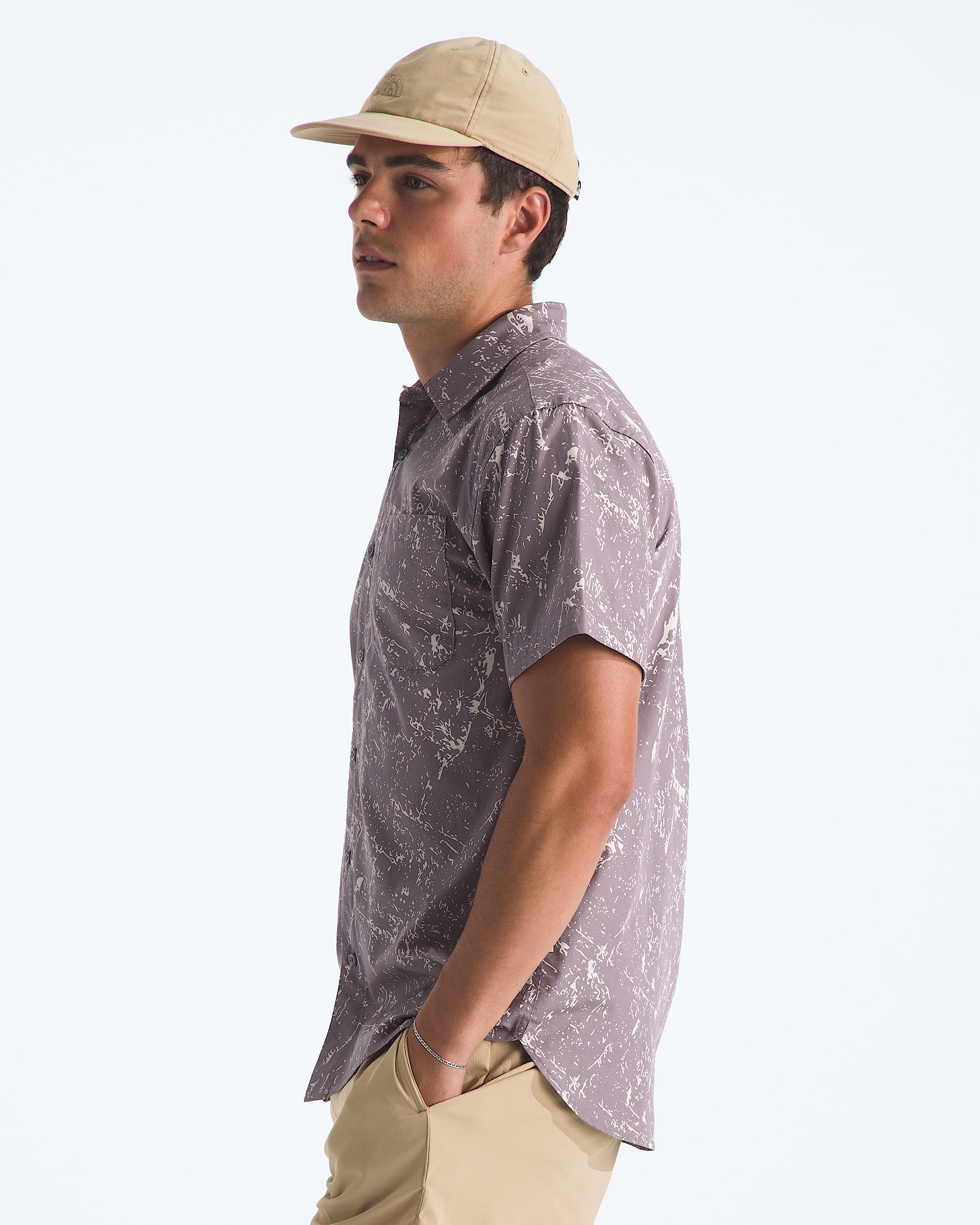 Chemise  manches courtes  motif Baytrail pour hommes TNF MODEL34